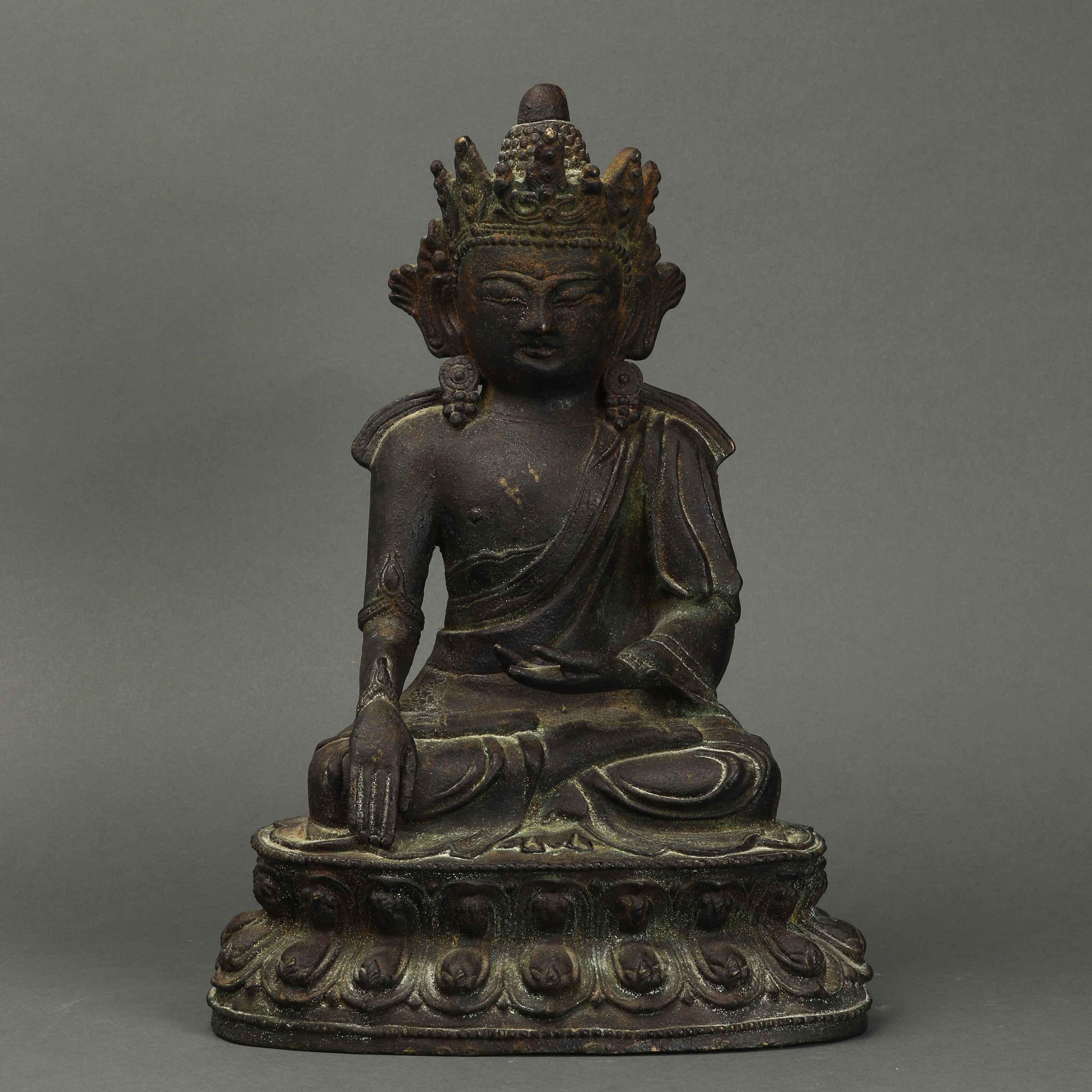 CHINESE BRONZE BODHISATTVA FIGURE