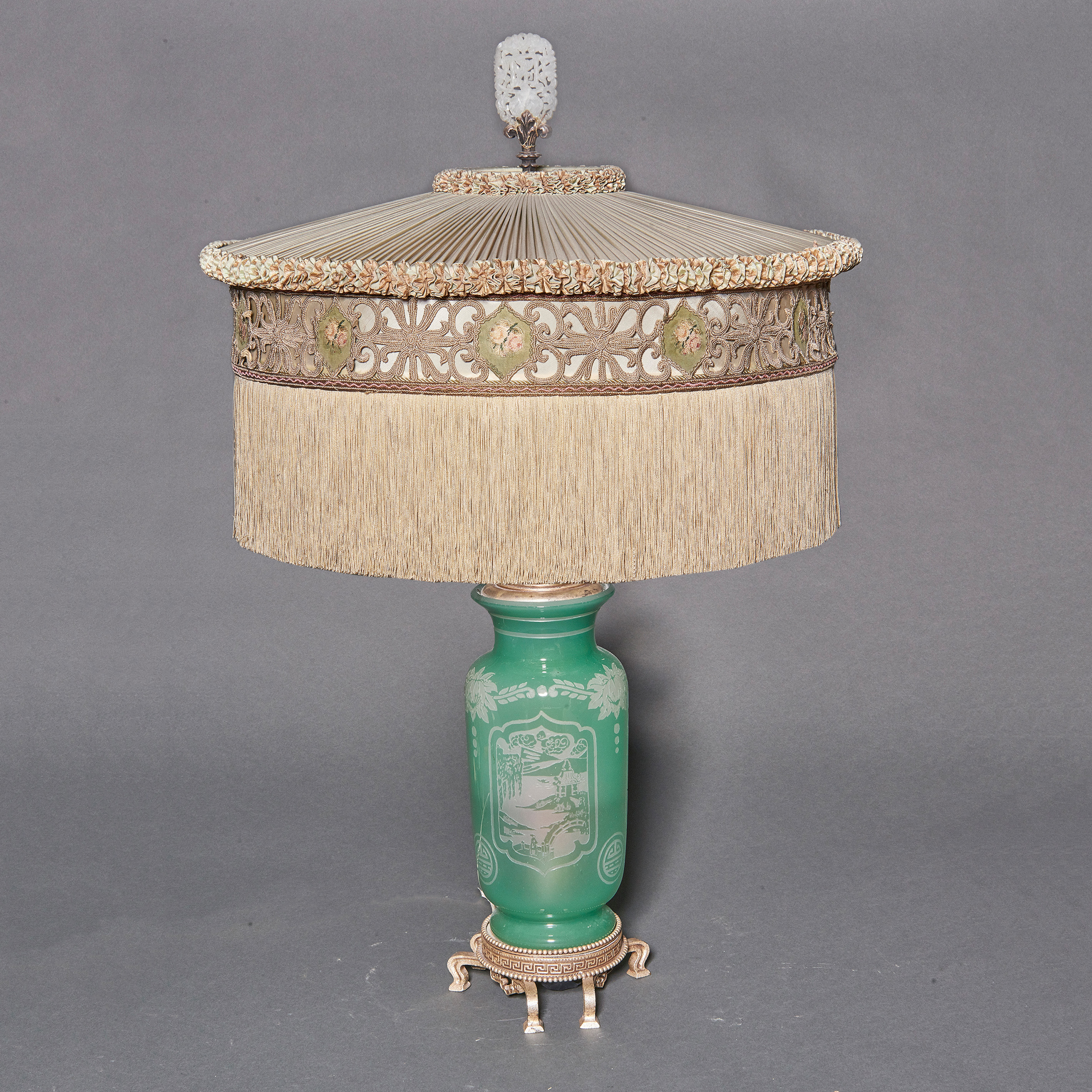 CHINOISERIE JADE-GREEN FLASHED