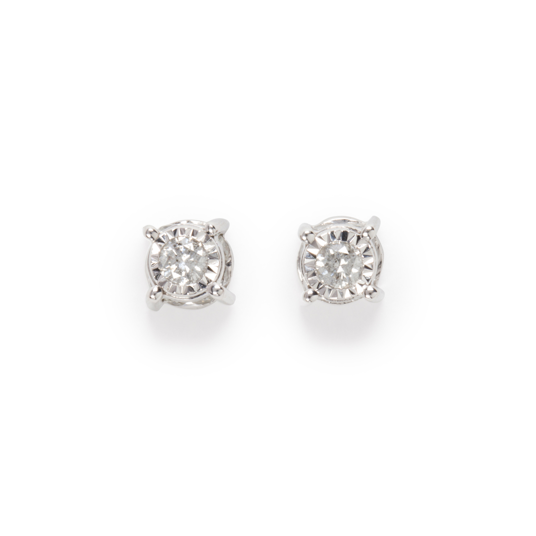 A PAIR OF DIAMOND AND FOURTEEN