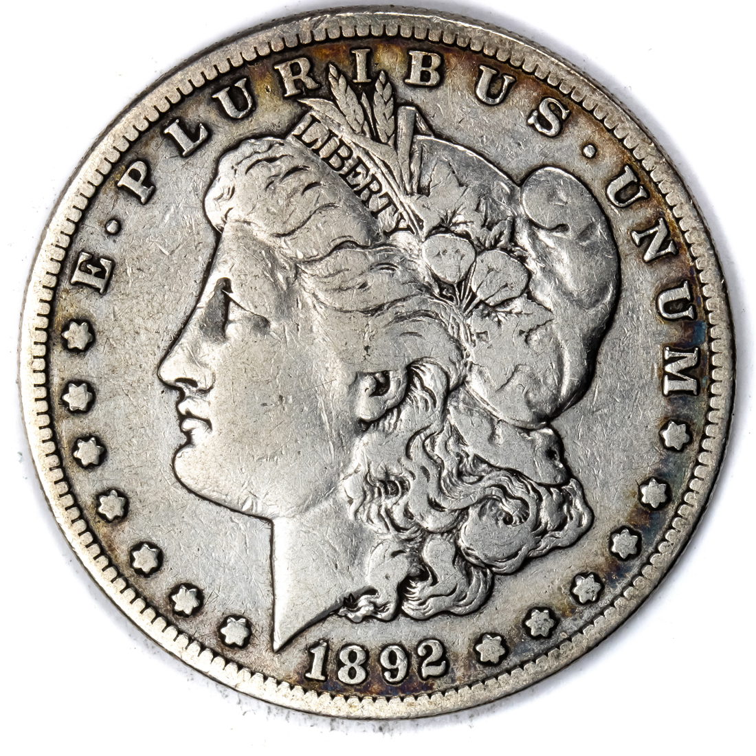 1892S MORGAN SILVER DOLLAR F VF 3a389c