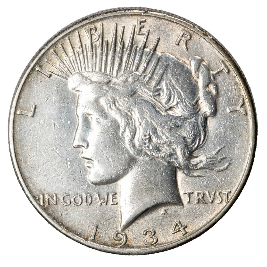 1934S PEACE DOLLAR AU XF 1934S 3a38ad