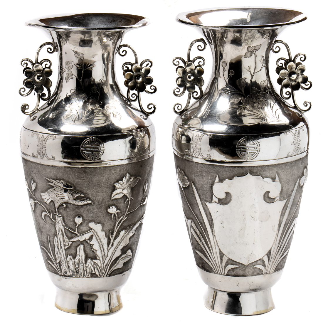 A PAIR OF JAPANESE EXPORT SILVER 3a38c8