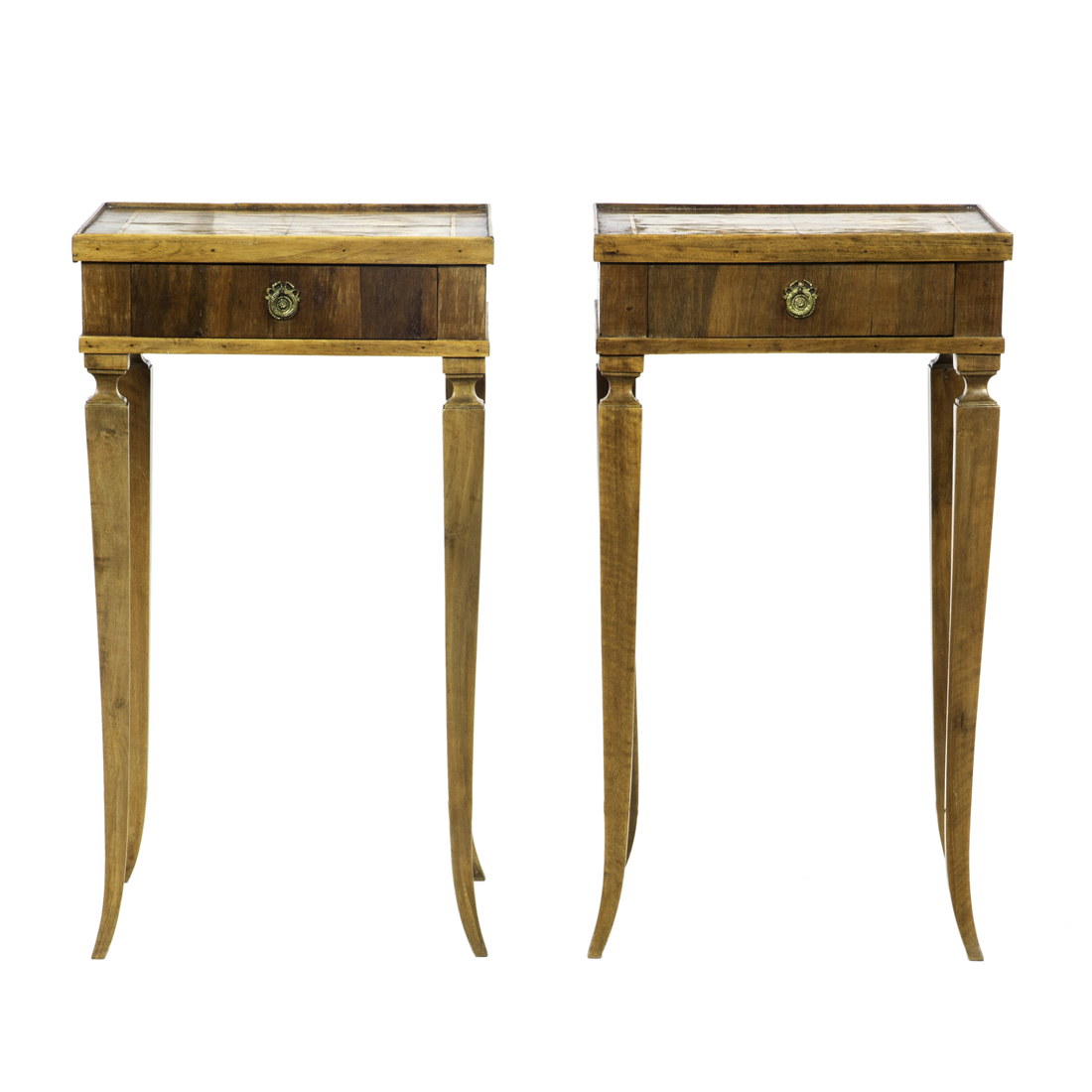 A PAIR OF FRENCH SINGLE DRAWER