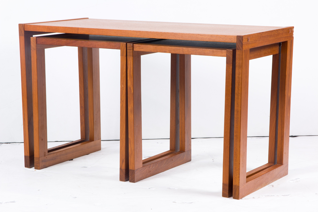 DANISH MODERN TEAK NESTING TABLES