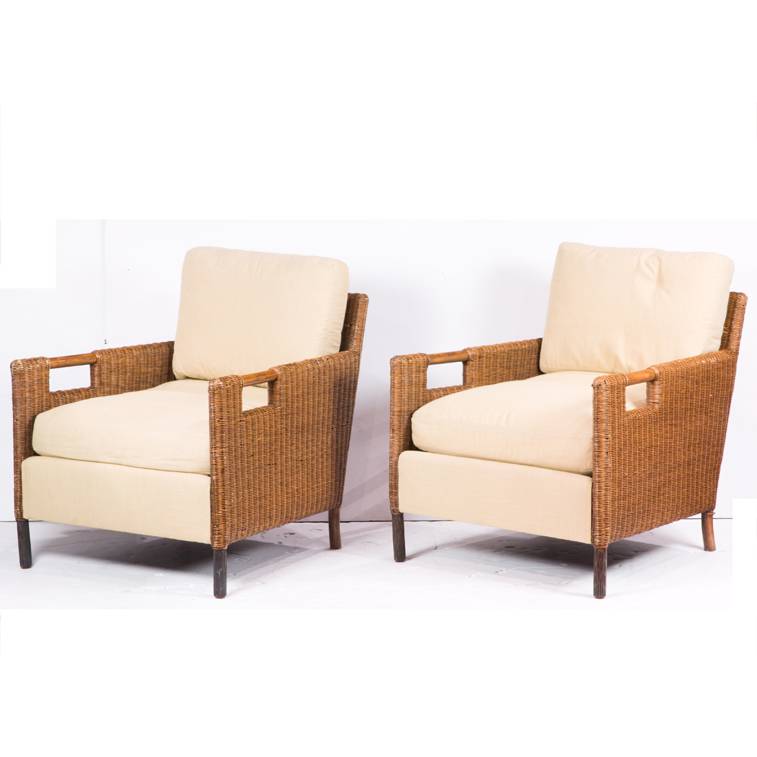 A PAIR OF MCGUIRE, SAN FRANCISCO, LOUNGE