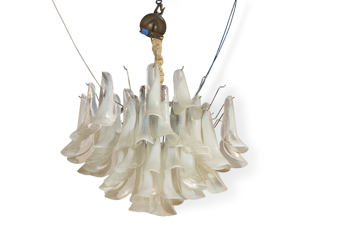 MODERNIST ART GLASS CHANDELIER