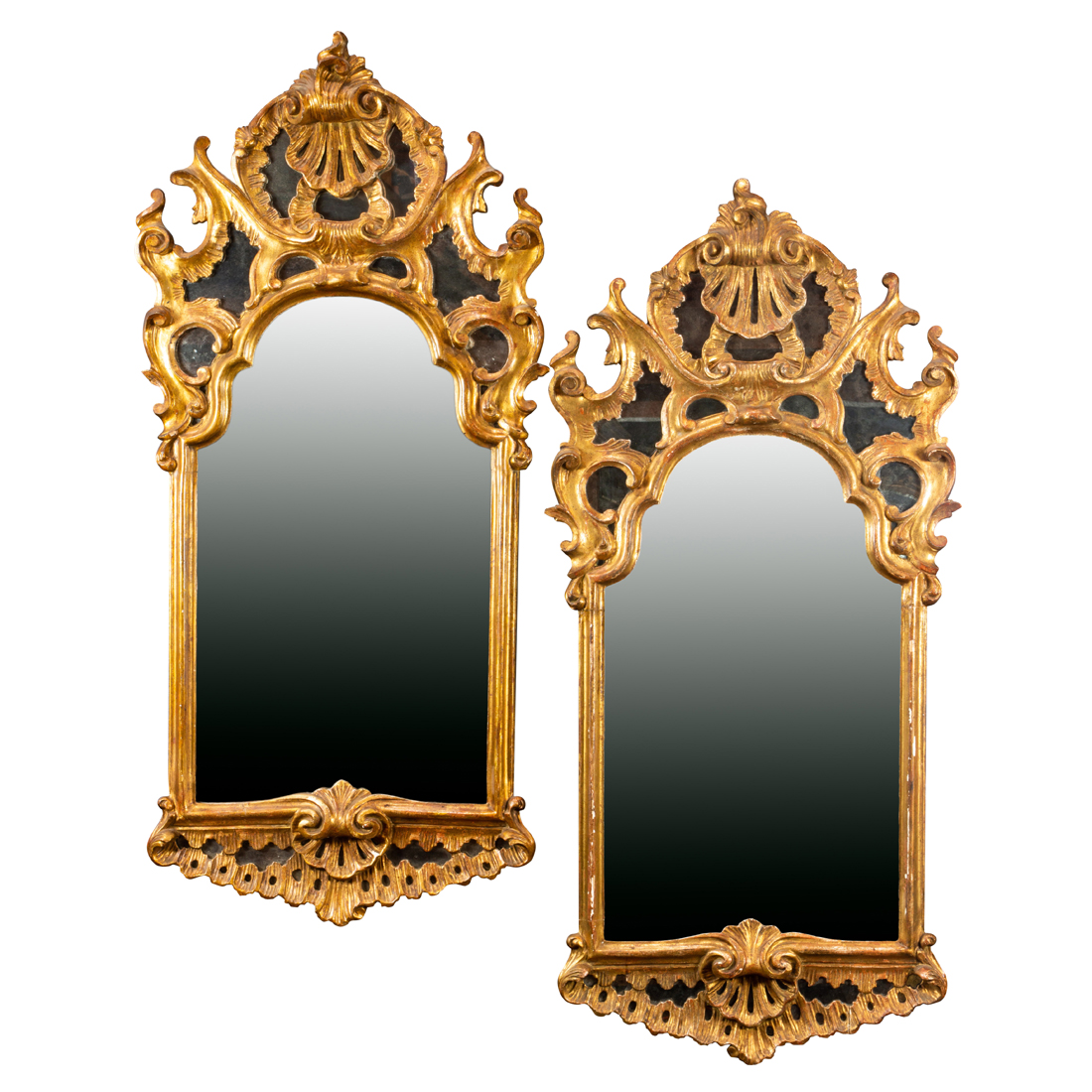 A PAIR OF ITALIAN ROCOCO STYLE