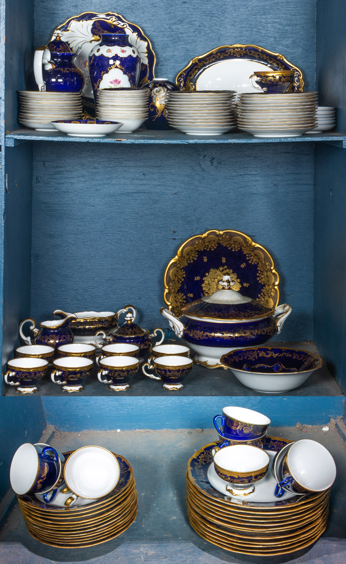 GERMAN PORCELAIN BLUE AND WHITE