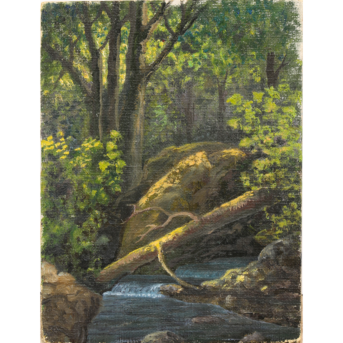 PAINTING, A MOUNTAIN STREAM American