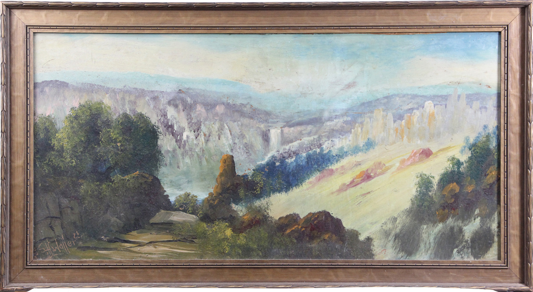 PAINTING VIEW OF THE VALLEY American 3a3b94