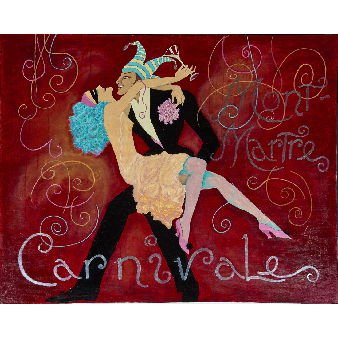 PAINTING, MONTMARTRE-CARNIVALE