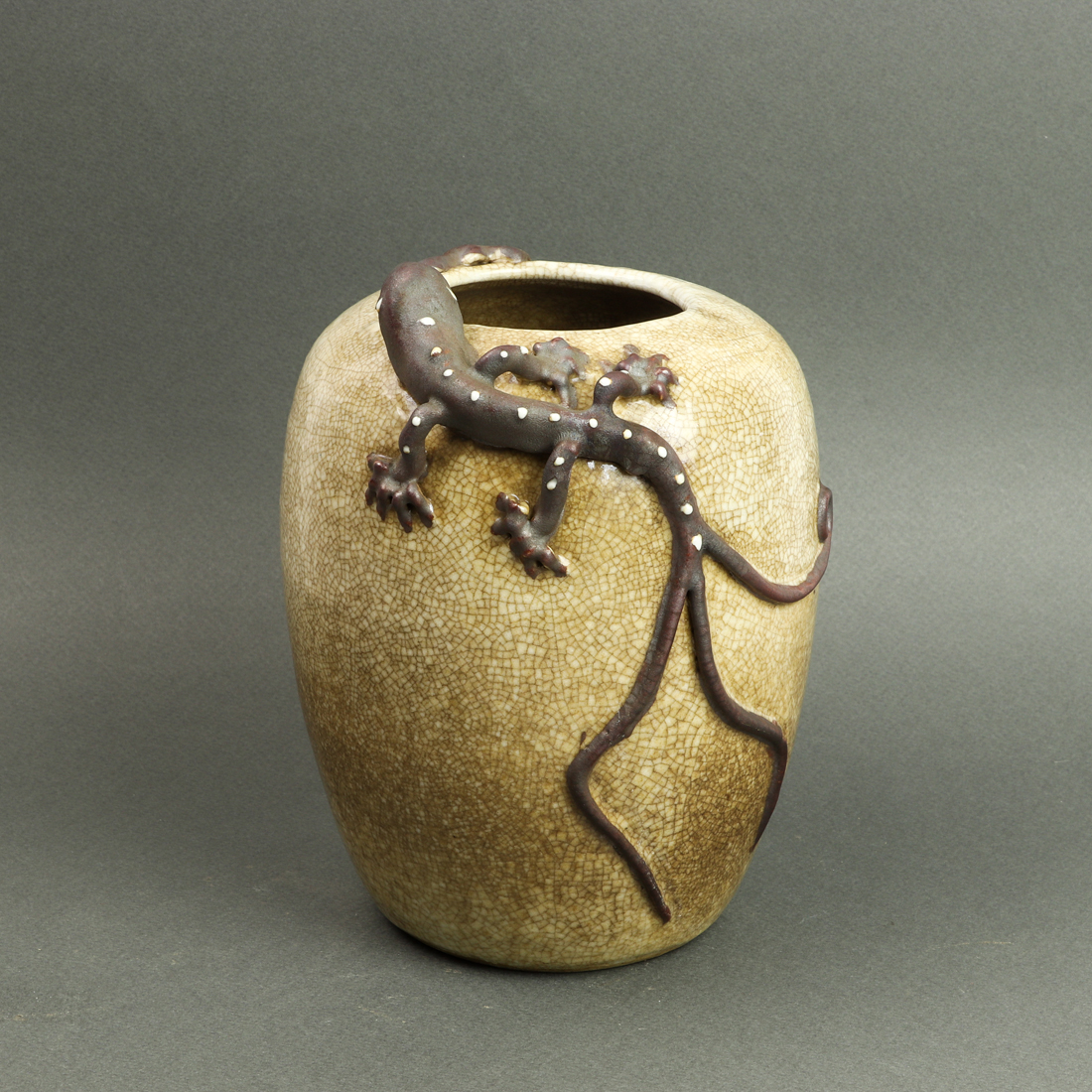 CHINESE CRACKLE GLAZED VASE Chinese