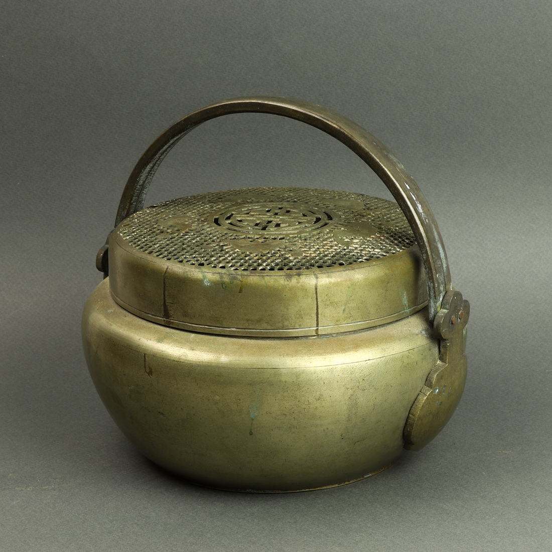 CHINESE BRASS HAND WARMER Chinese 3a3c05