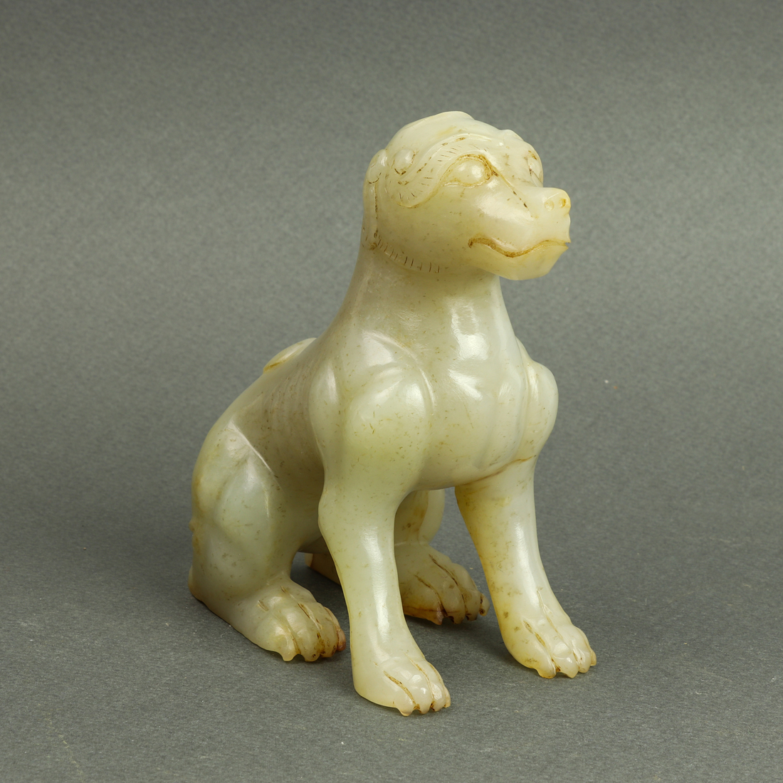 CHINESE JADE CARVING OF A MYTHICAL 3a3c40