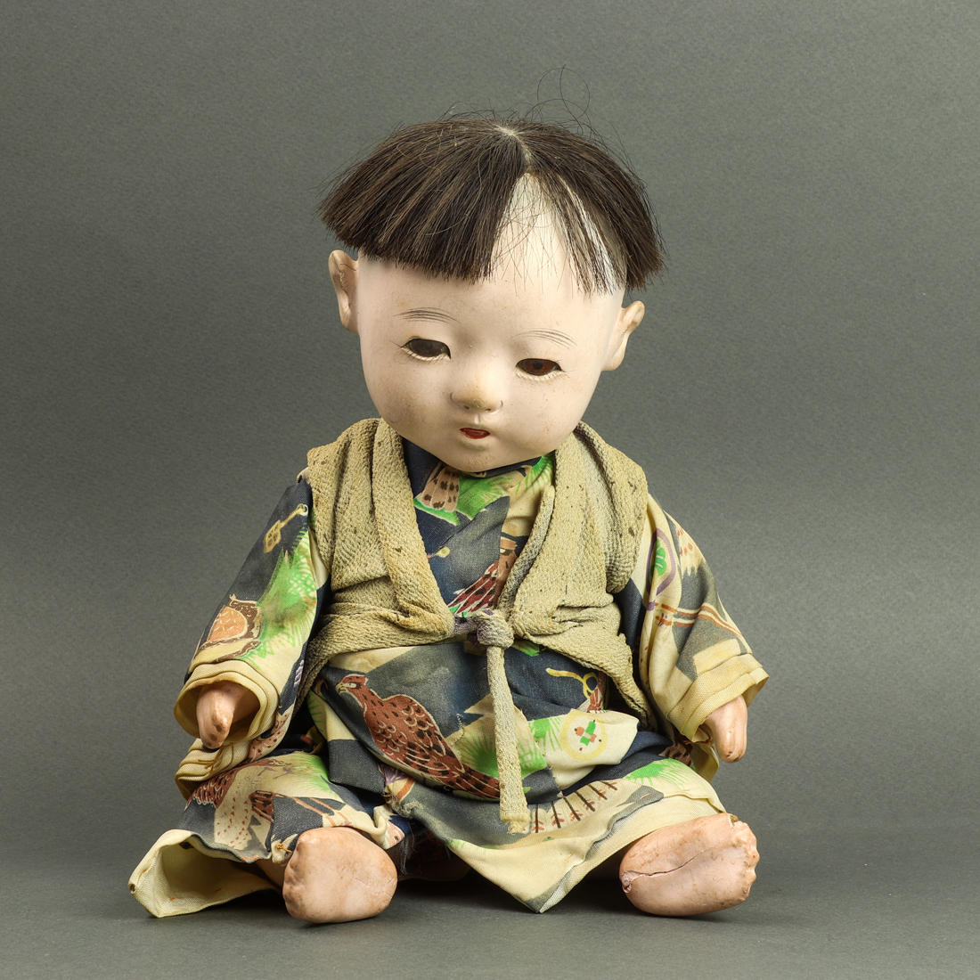 JAPANESE DOLL Japanese doll, 9.25"h.