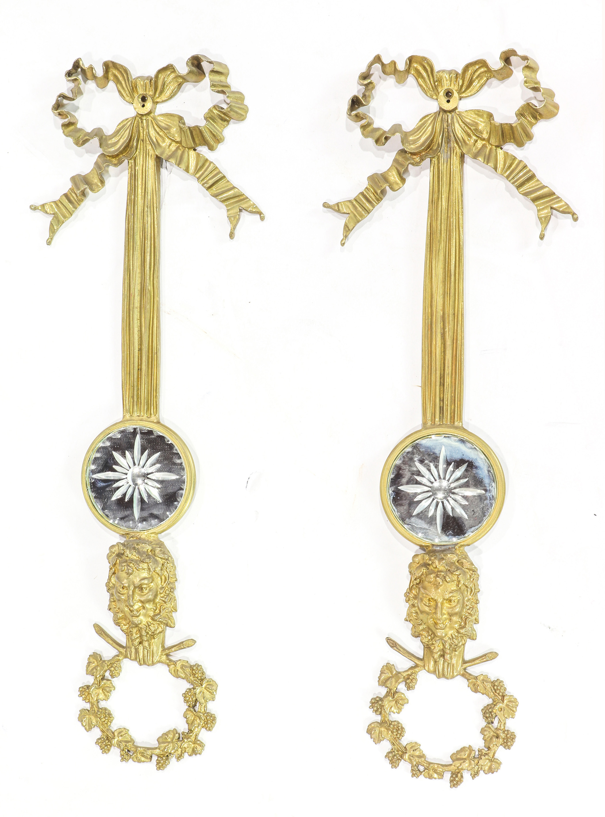 A PAIR OF LOUIS XVI GILT AND ETCHED 3a3d85