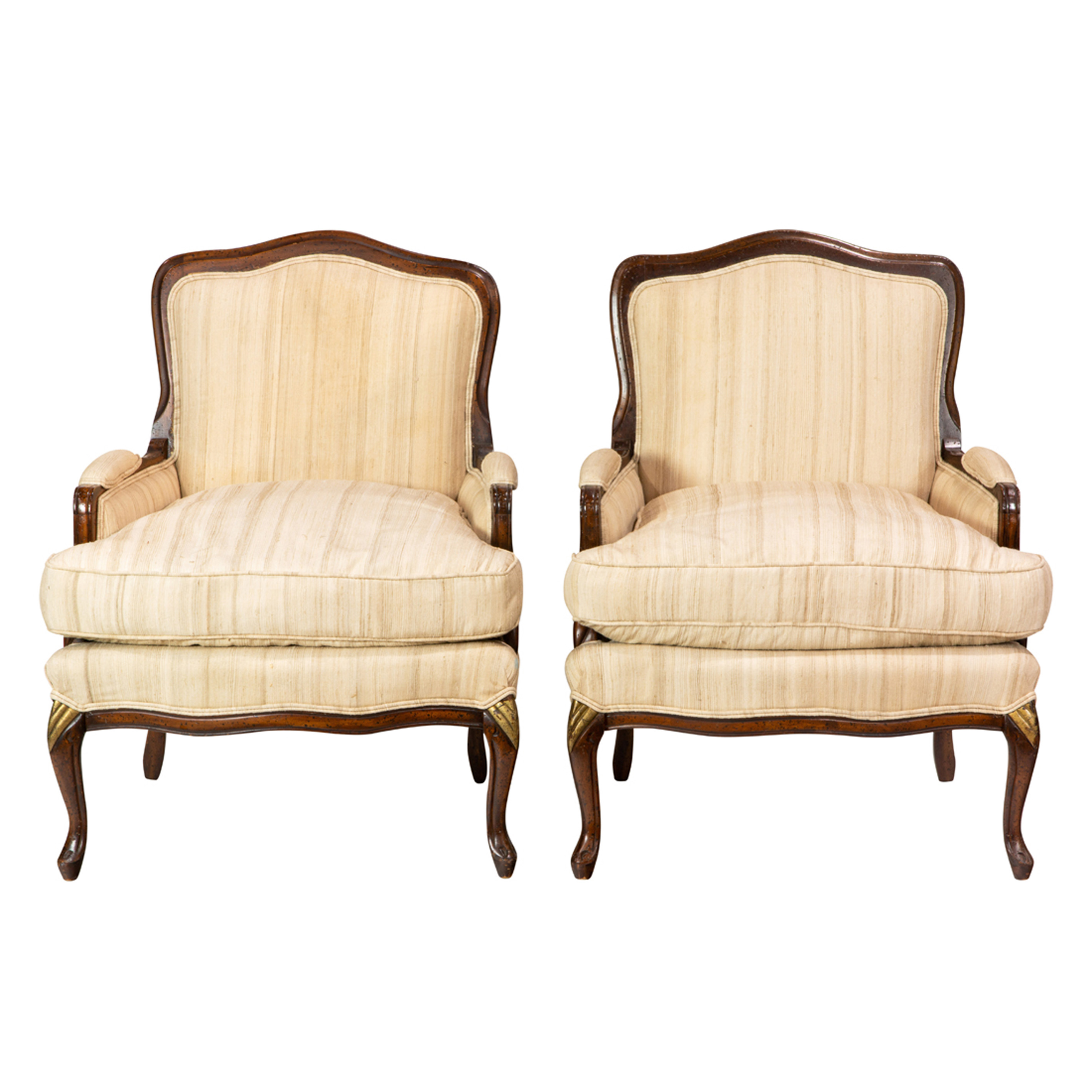 A PAIR OF LOUIS XV STYLE BERGERES