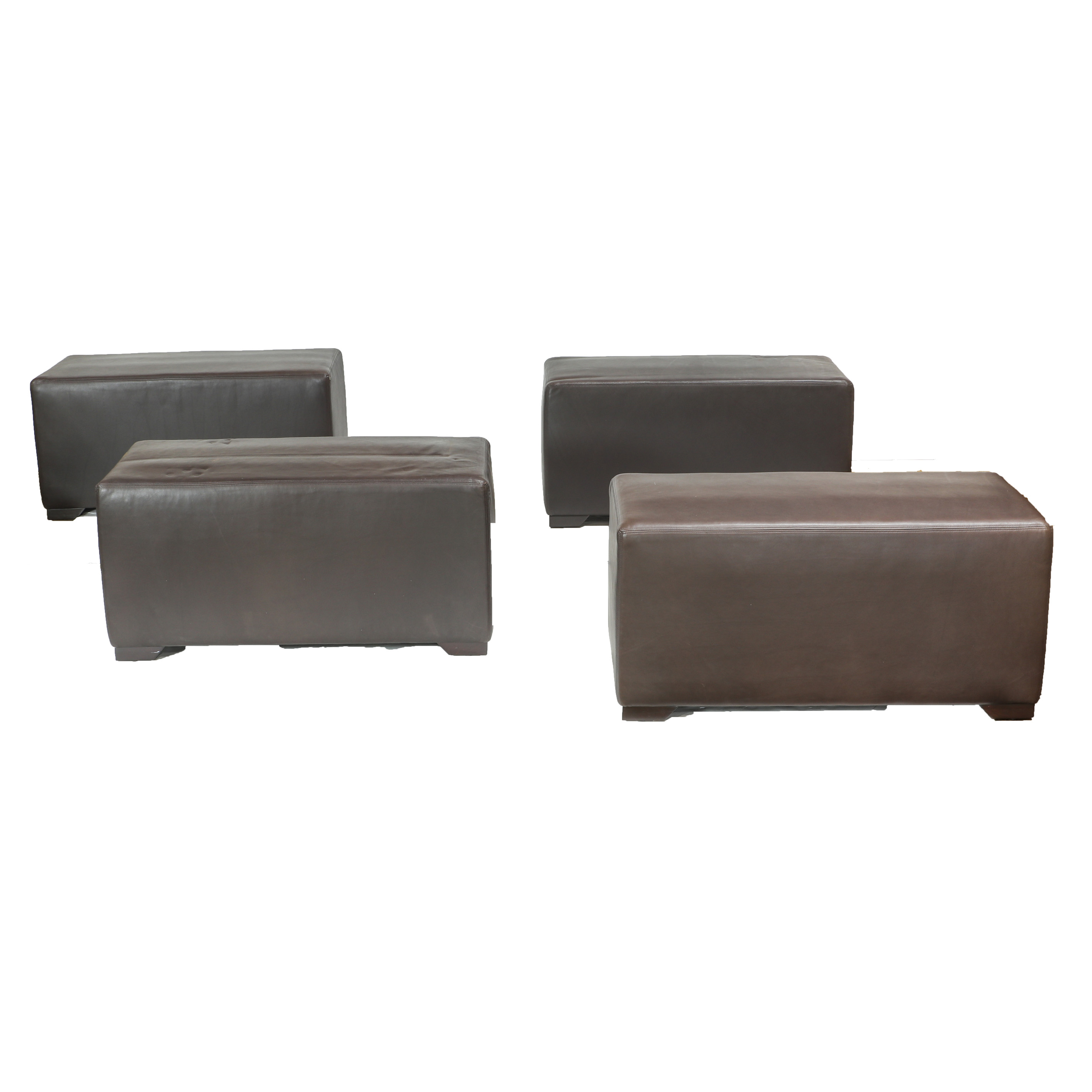  LOT OF 4 CONTEMPORARY OTTOMAN 3a3e27