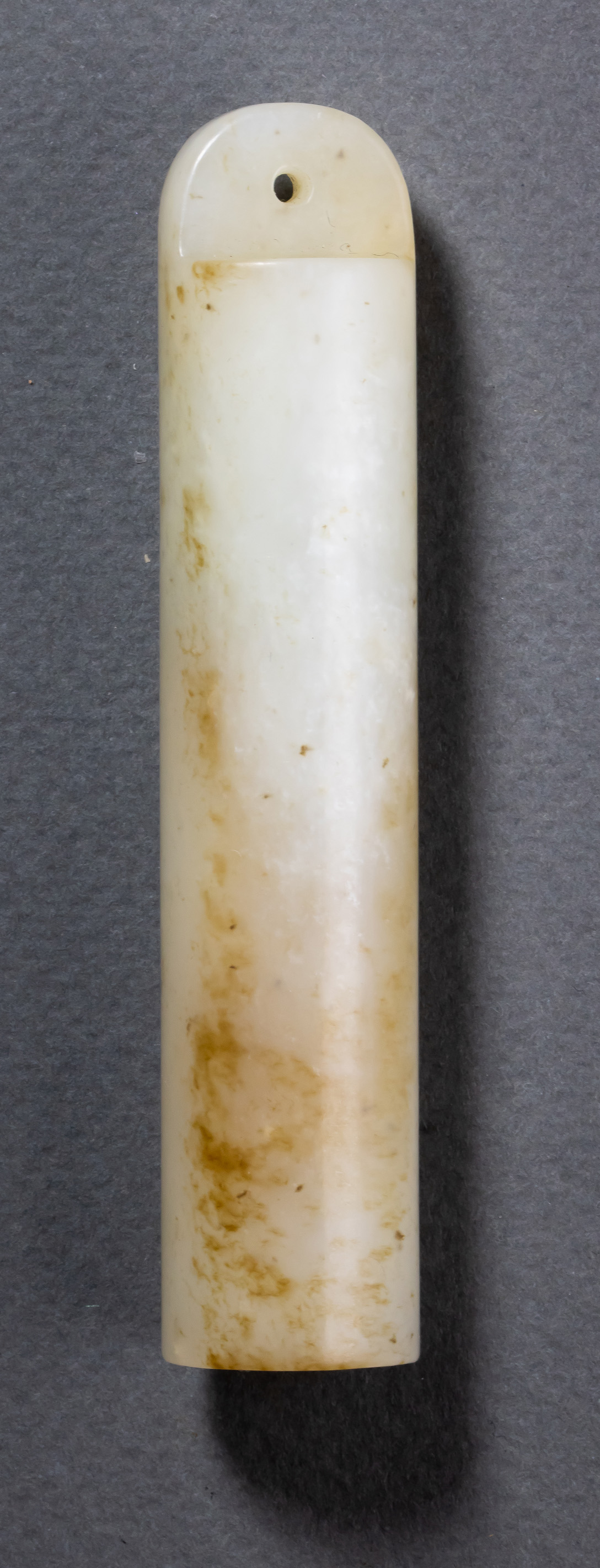 CHINESE CELADON JADE HAT PLUME 3a3e7e