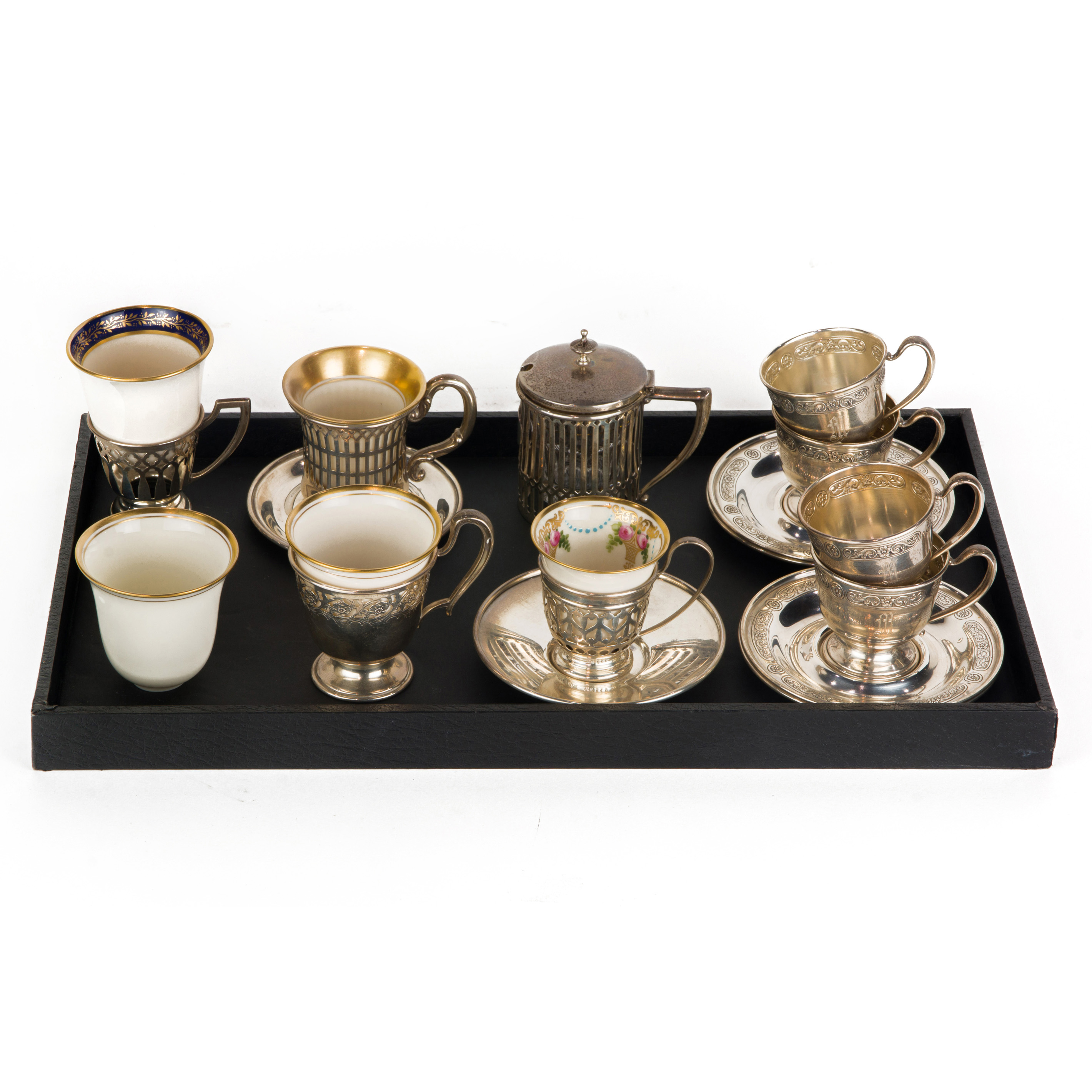 (LOT OF 14) STERLING DEMITASSE