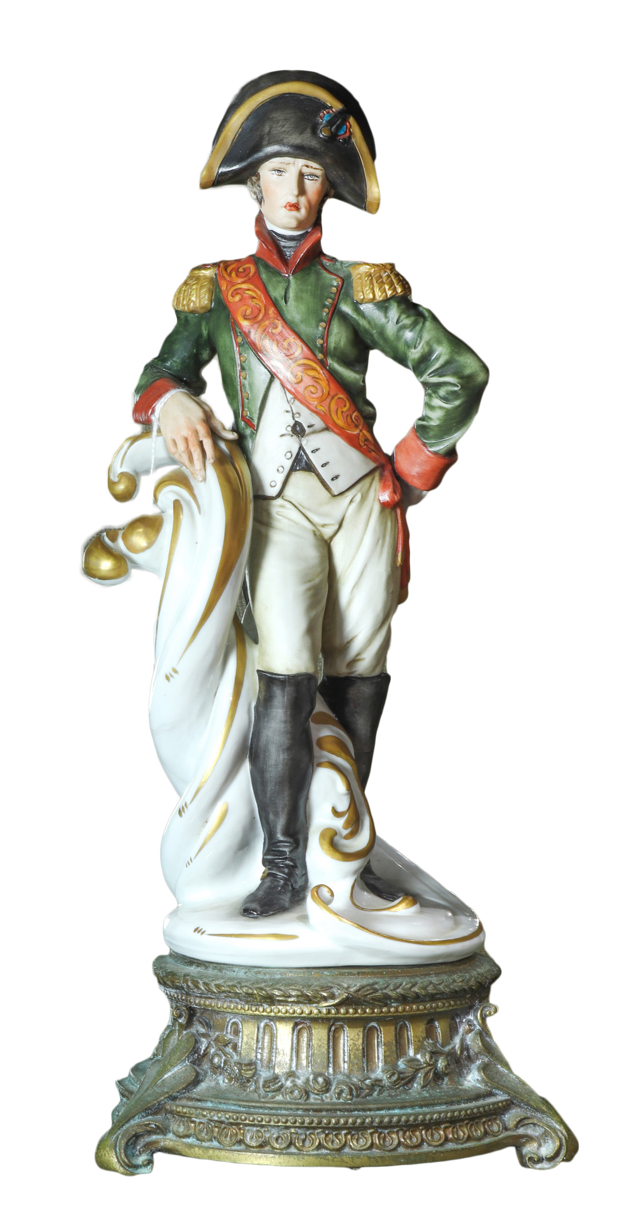 ITALIAN CAPODIMONTE FIGURE OF NAPOLEON 3a3ee0