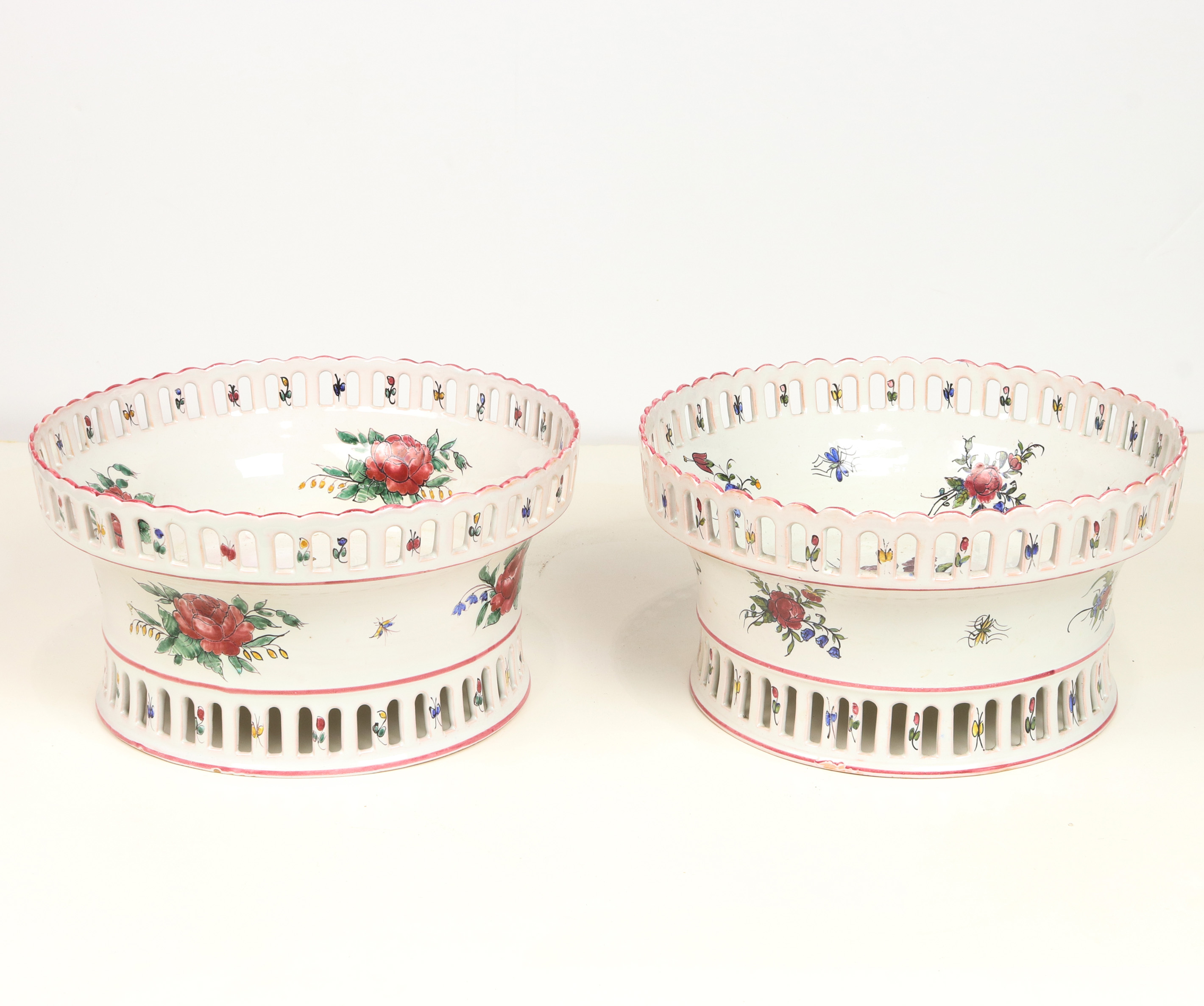 ASSEMBLED PAIR OF FRENCH FAIENCE 3a3efb