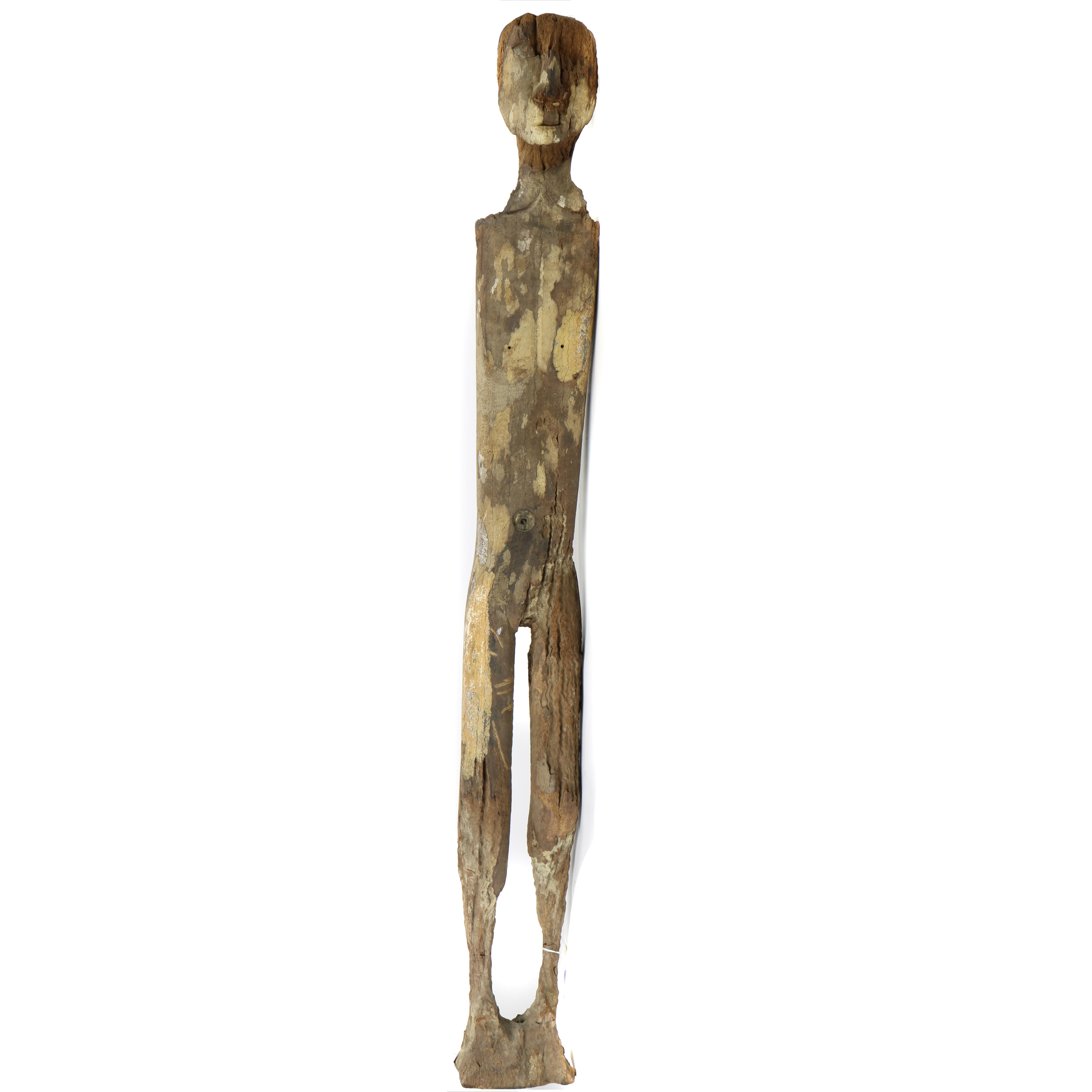 TALL THIN GUARDIAN FIGURE, DAYAK PEOPLE