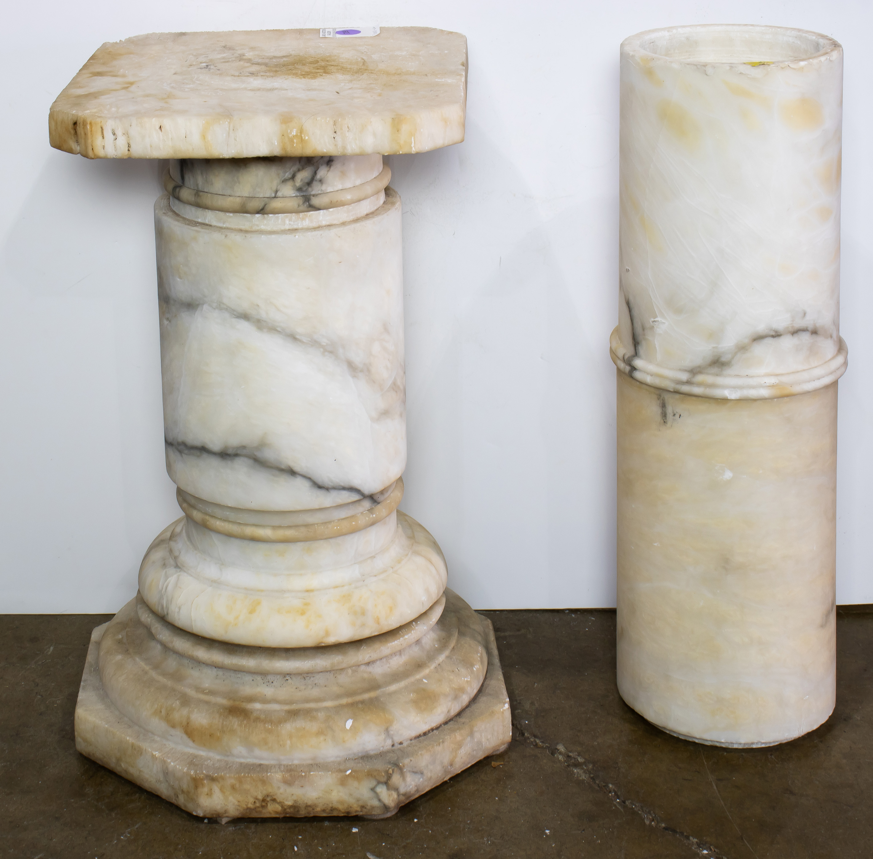 MARBLE COLUMNAR PEDESTAL Marble