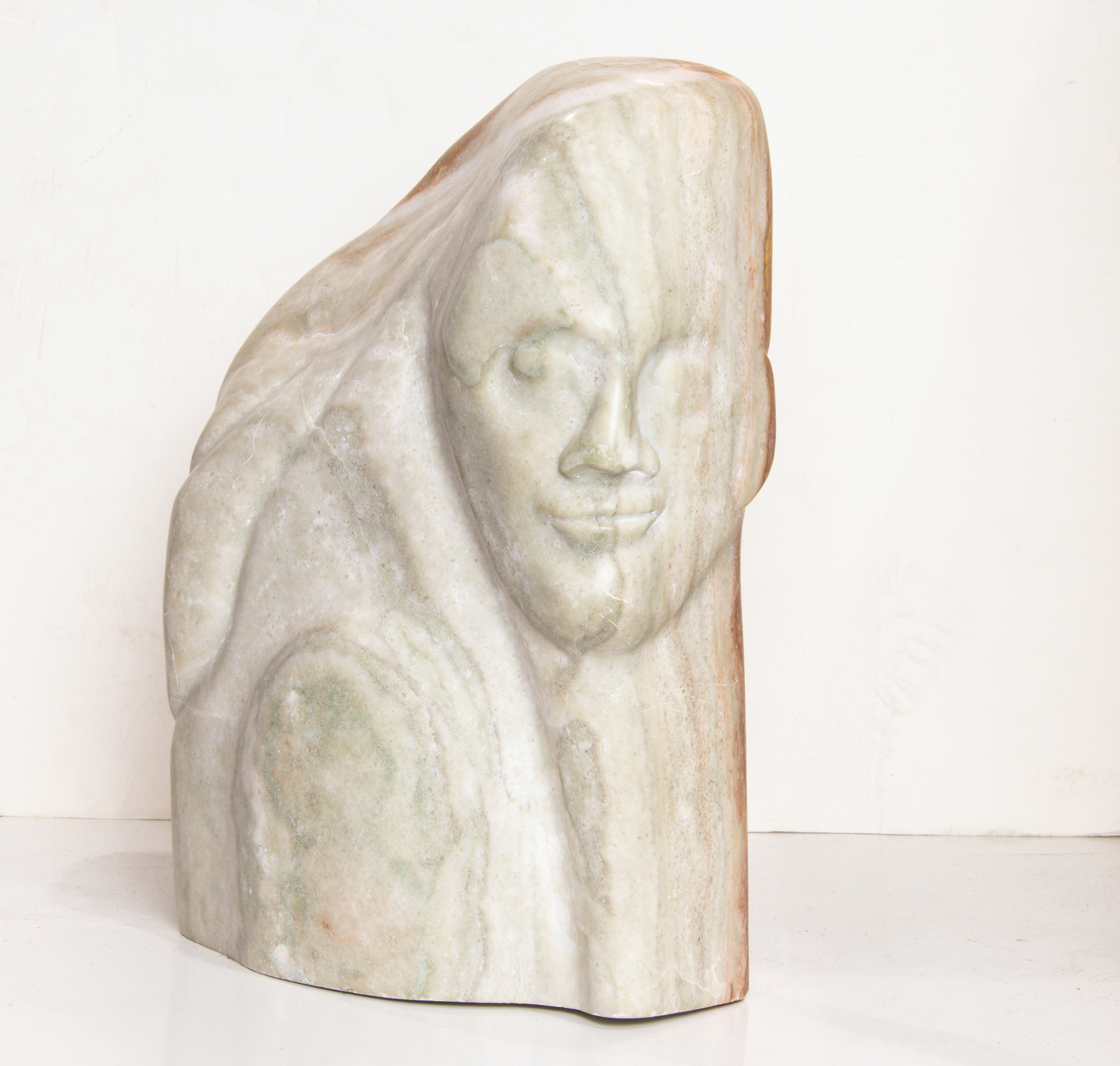 MODERNIST CARVED MARBLE SCULPTURE 3a3f9d