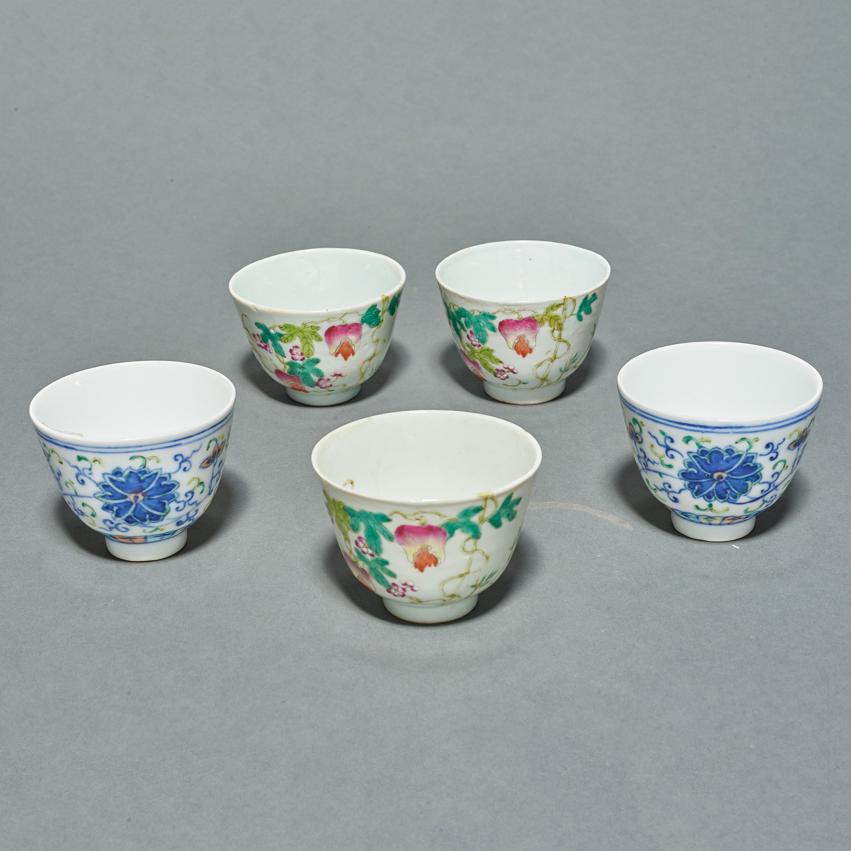  LOT OF 5 CHINESE ENAMELED PORCELAIN 3a4065