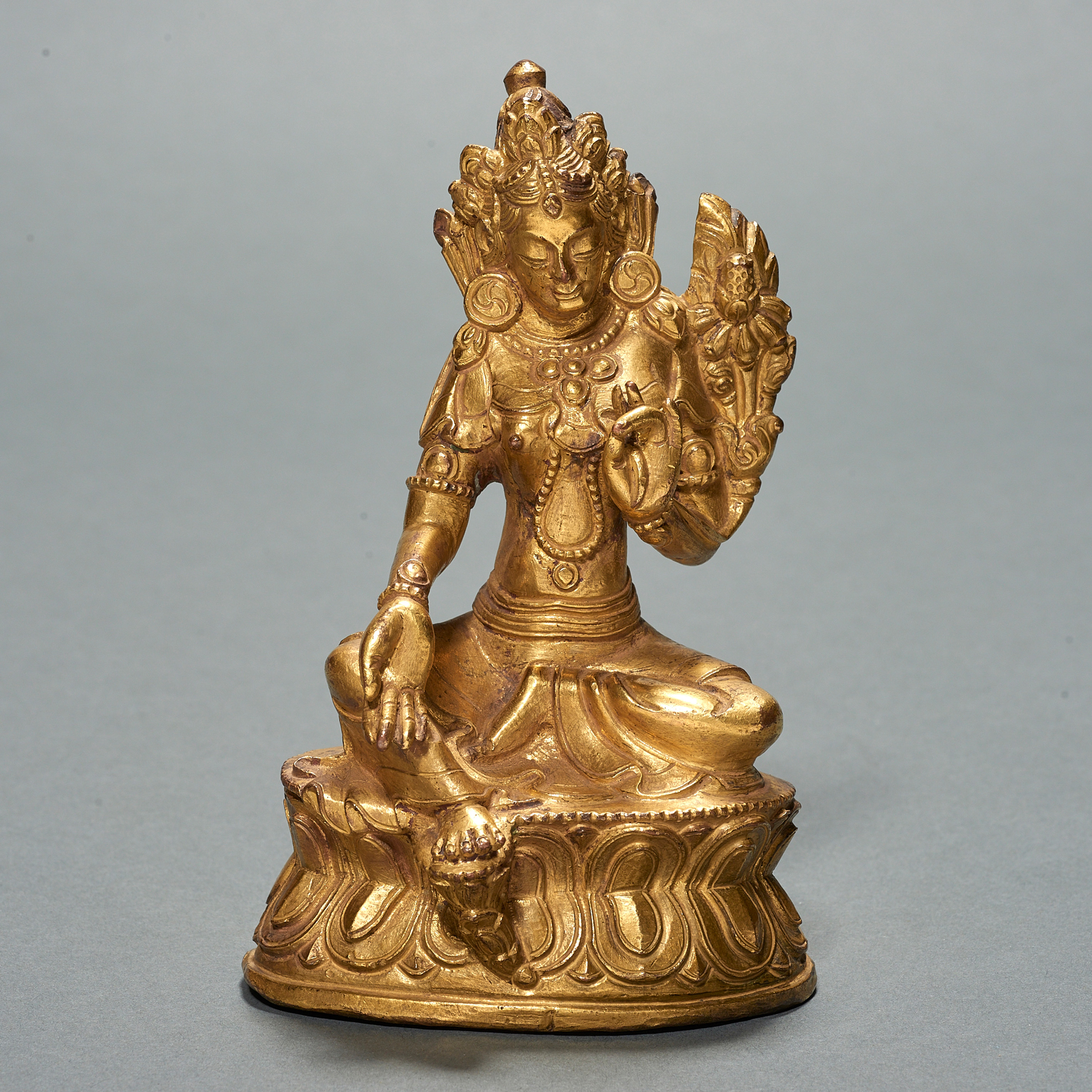 NEPALESE GILT BRONZE FIGURE OF 3a4071