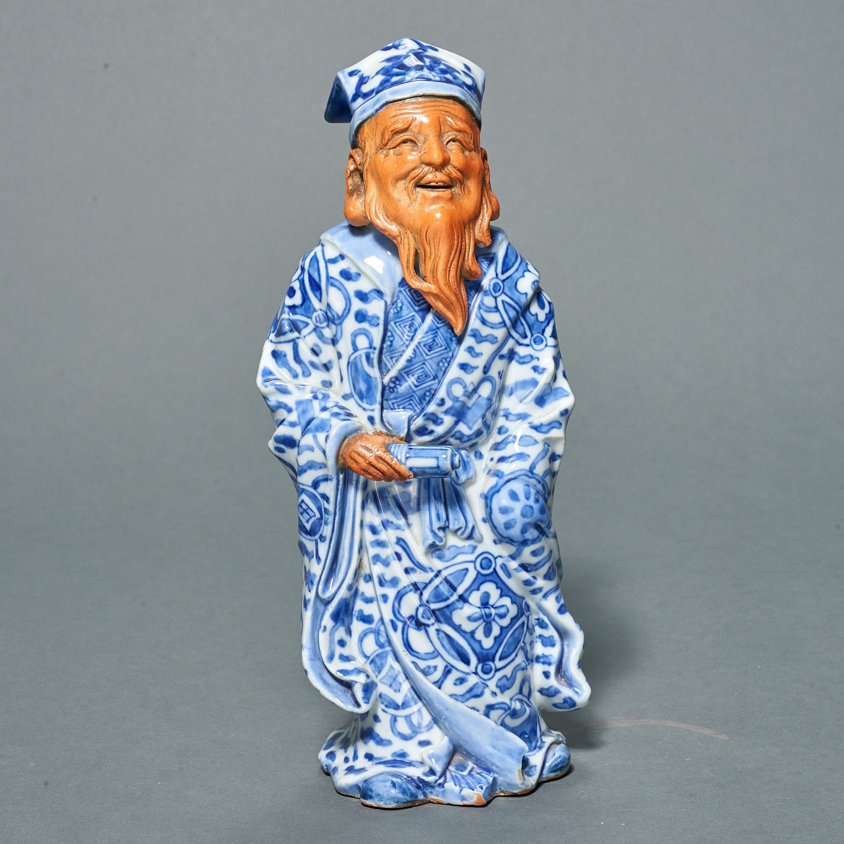 JAPANESE CERAMIC FIGURE OF A SCHOLAR 3a409b