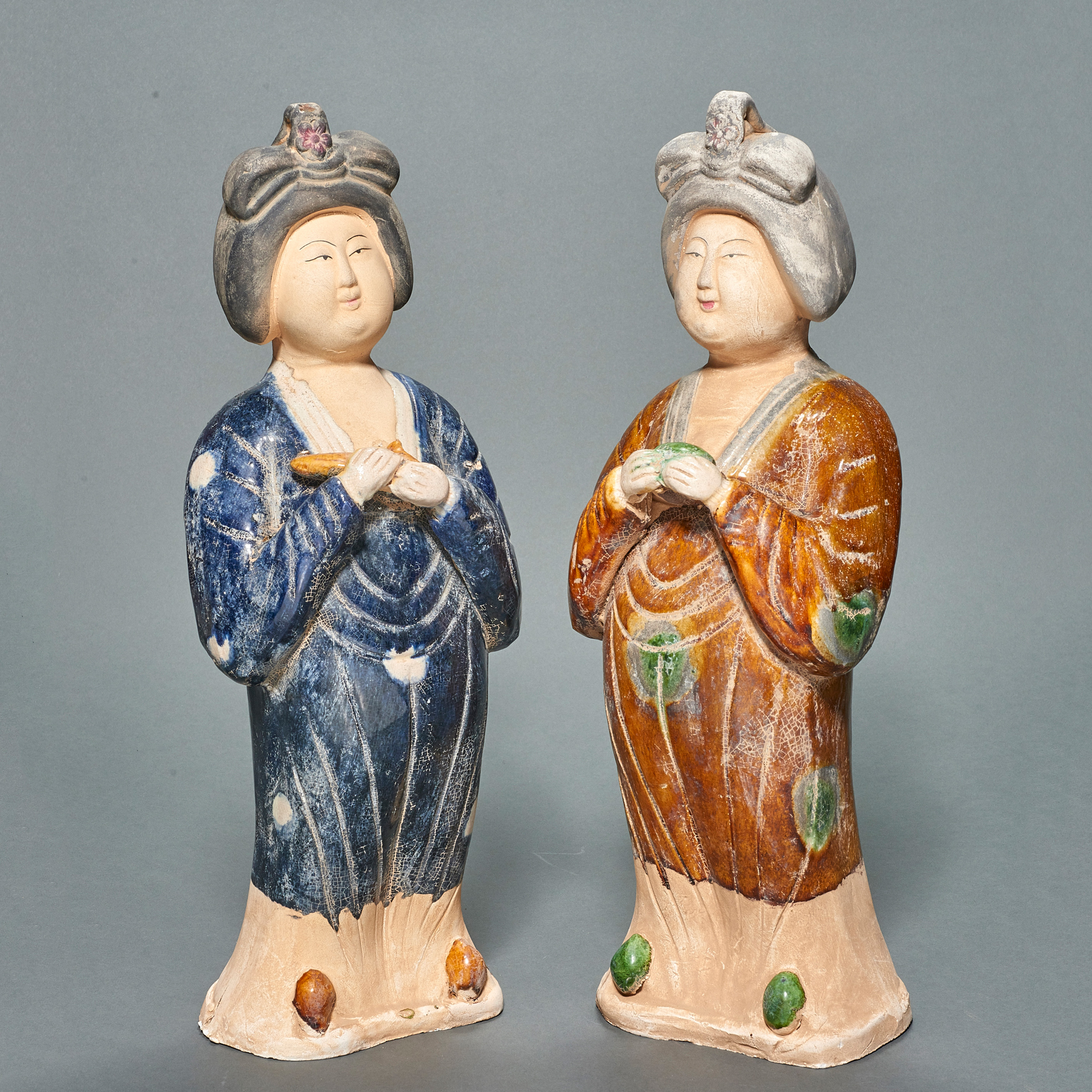 PAIR OF CHINESE TANG STYLE SANCAI 3a4095