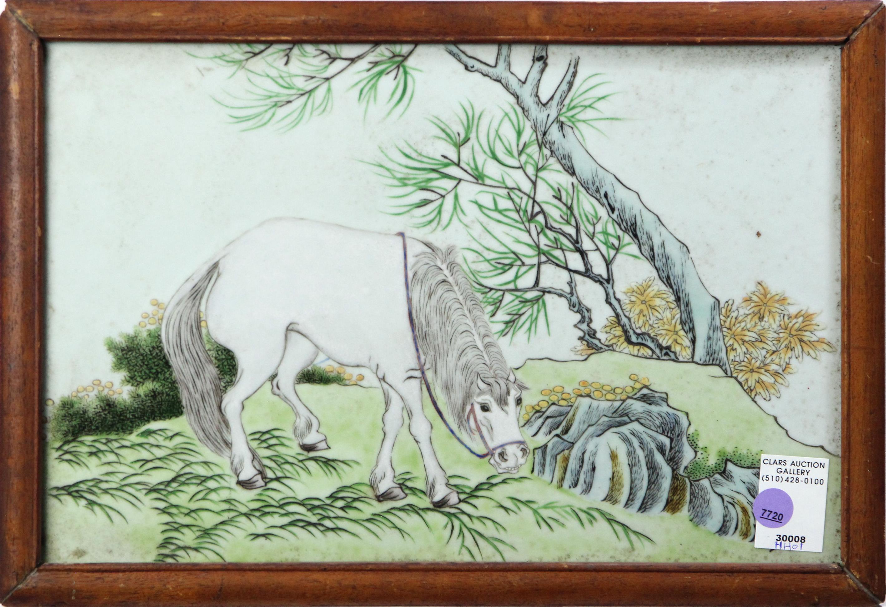CHINESE ENAMELED PORCELAIN PLAQUE 3a40ab