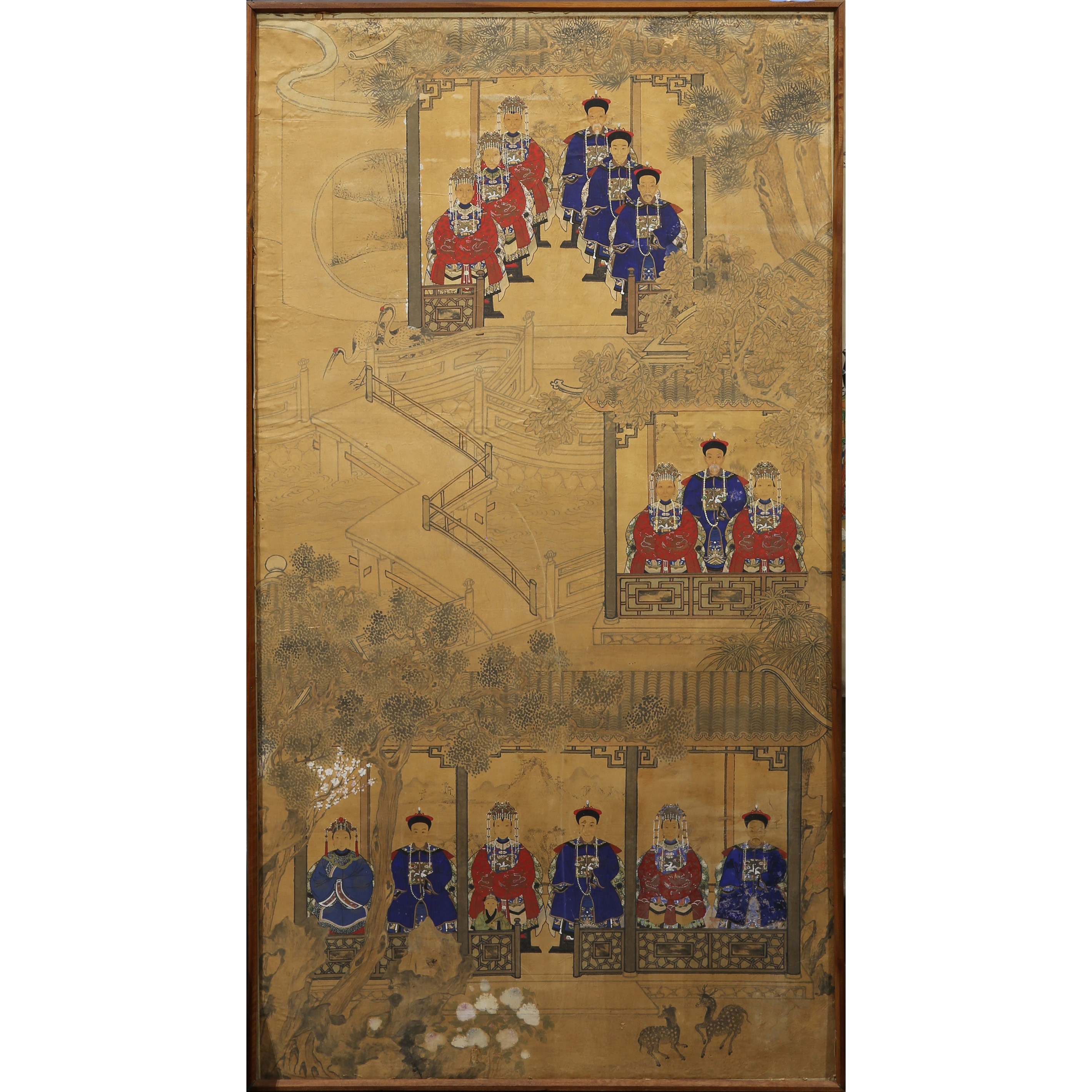 CHINESE PAINTING OF VARIOUS ANCESTORS