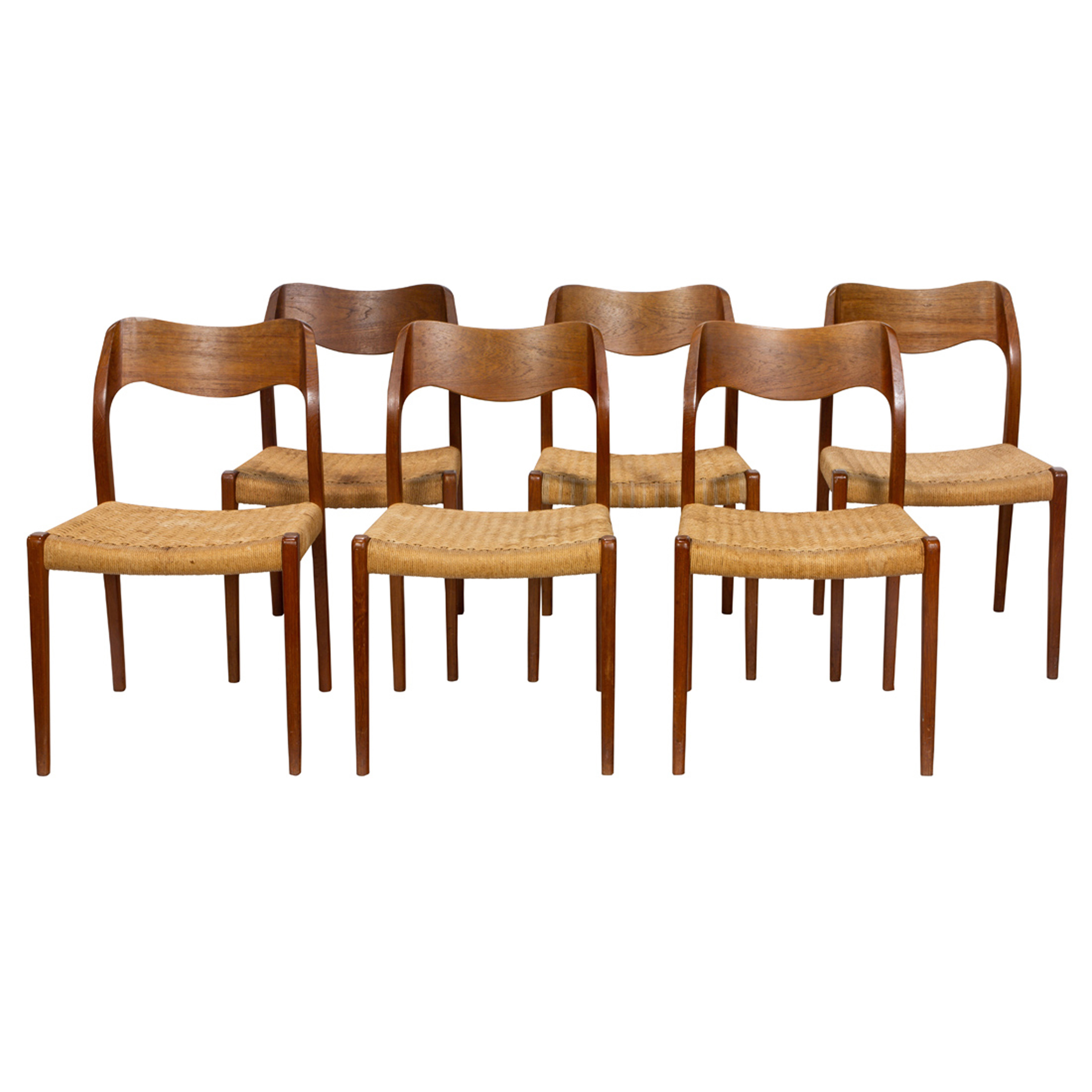 NIELS O. MOLLER, DINING CHAIRS,