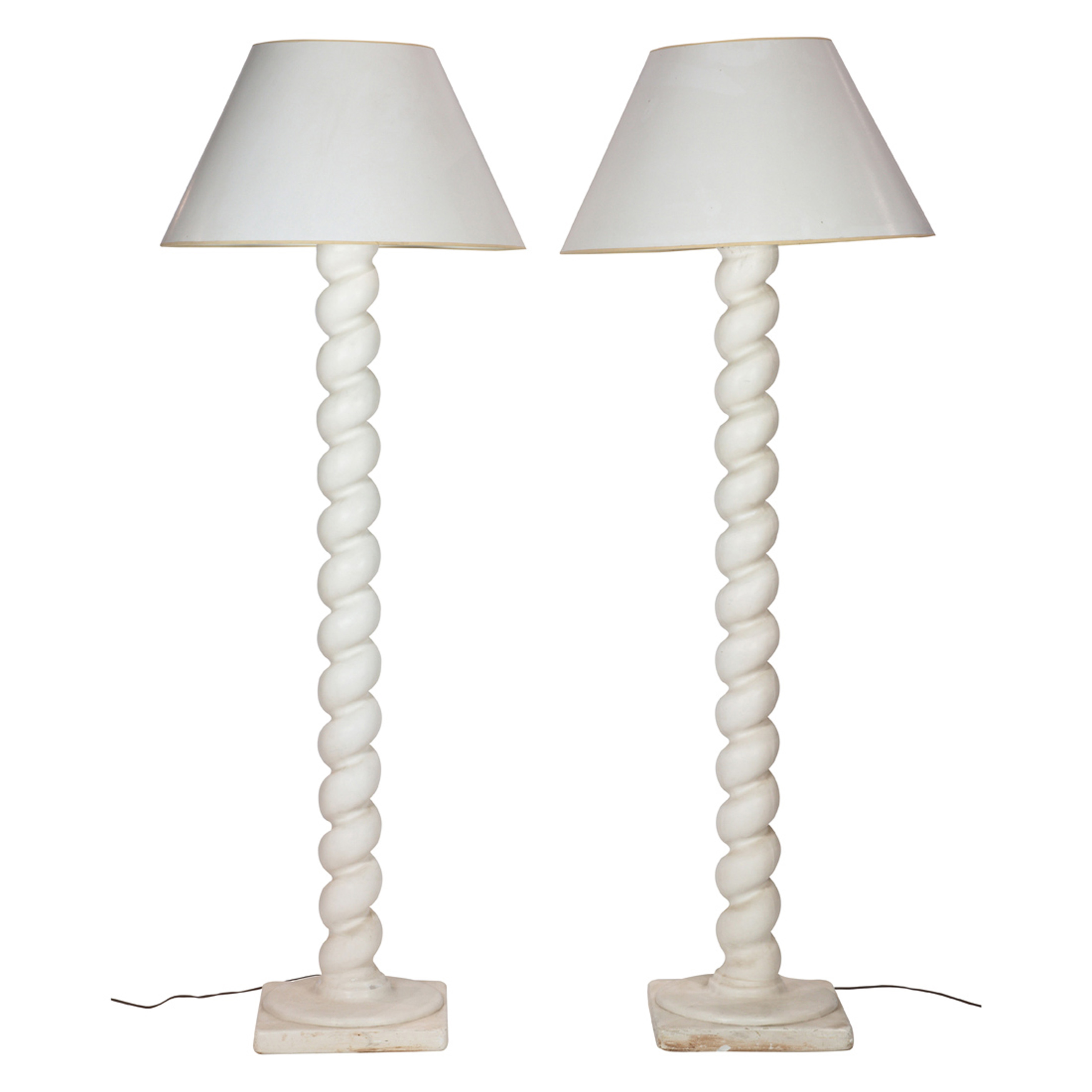 MICHAEL TAYLOR SPIRAL FLOOR LAMPS  3a4117