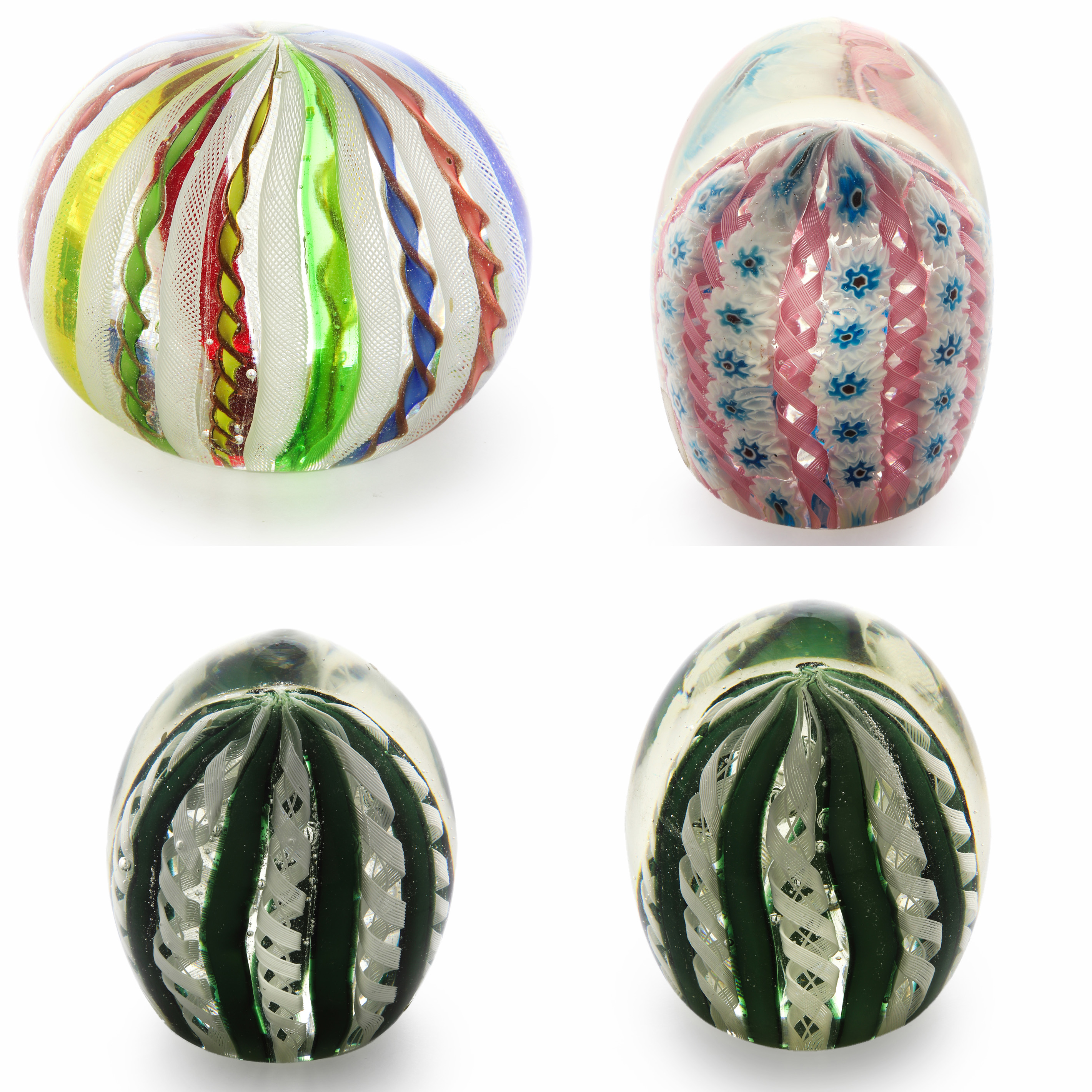 PAPERWEIGHT GROUP, (4) Paperweight
