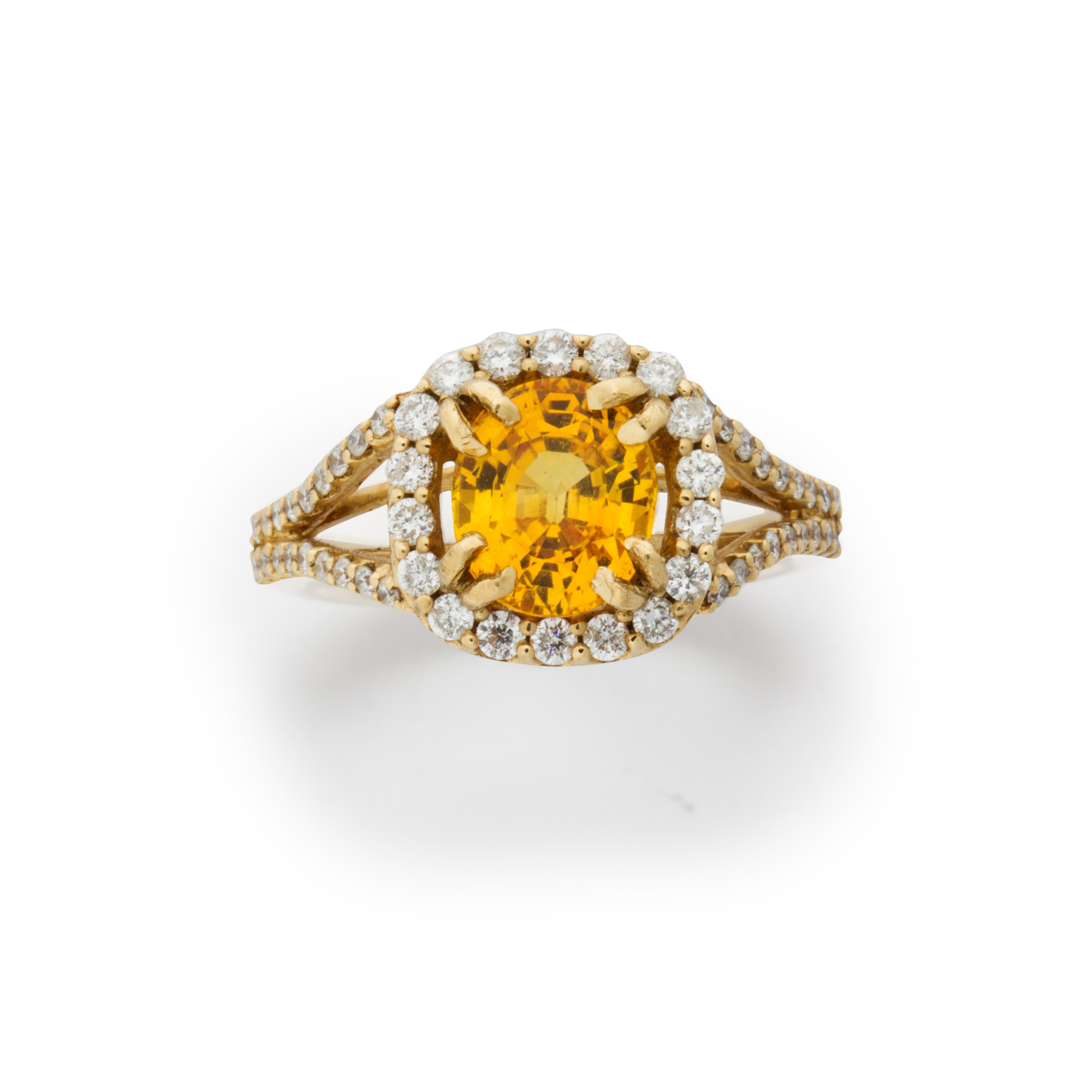 A YELLOW SAPPHIRE DIAMOND AND 3a41d9