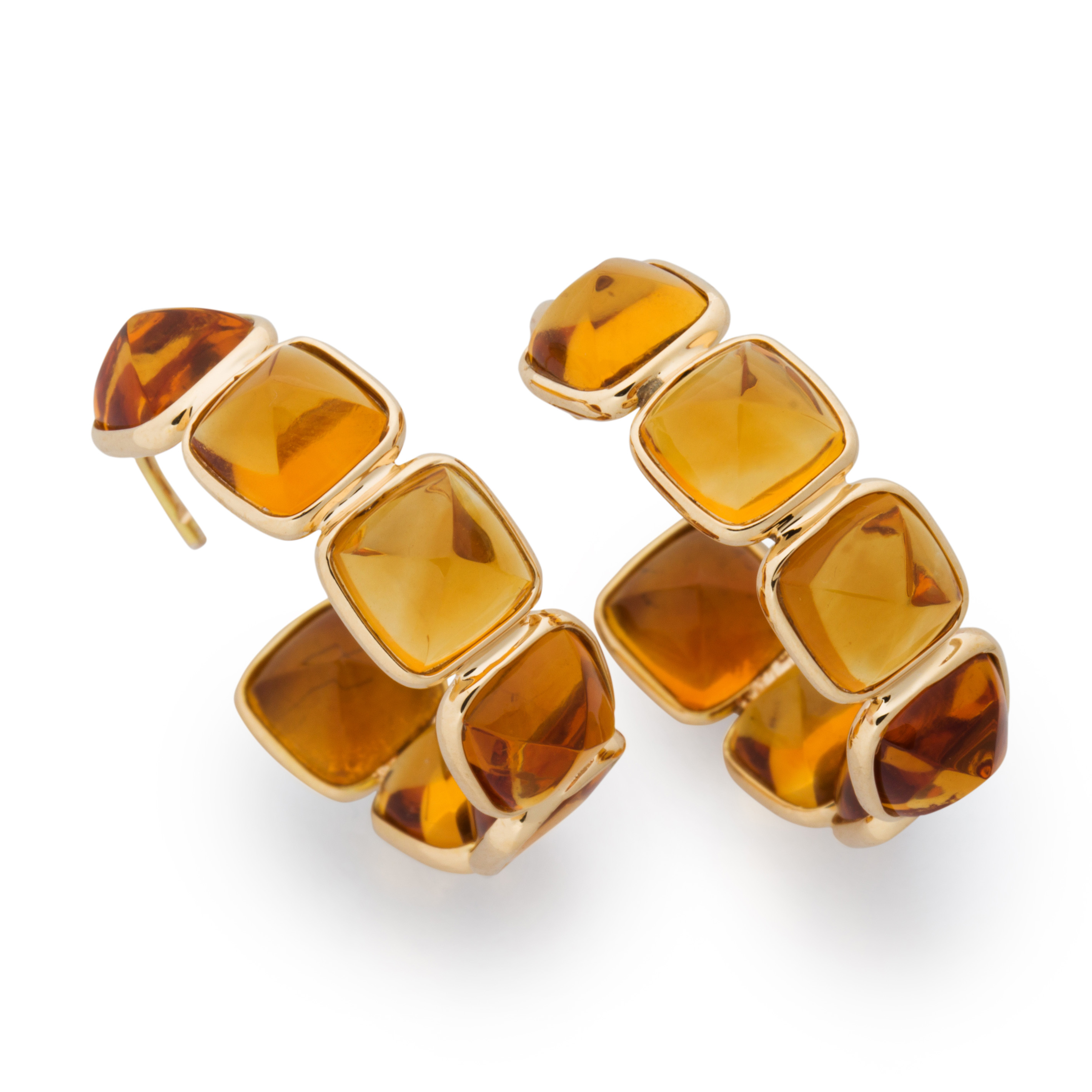 A PAIR OF CITRINE AND EIGHTEEN 3a41da