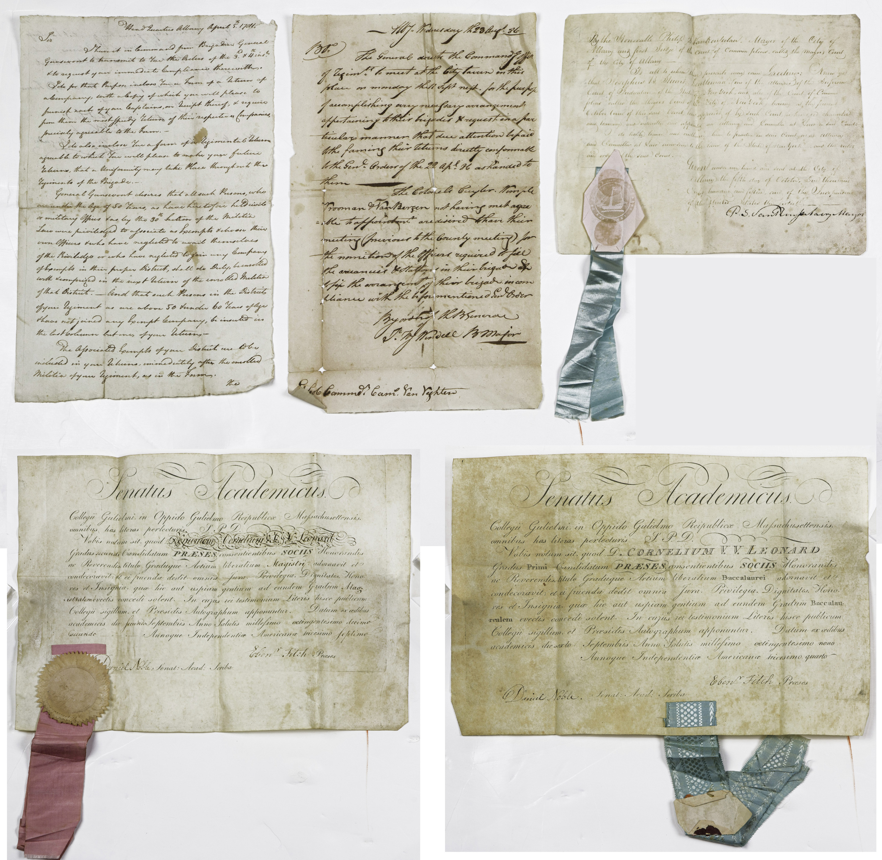  LOT OF 5 HISTORICAL DOCUMENTS  3a4259
