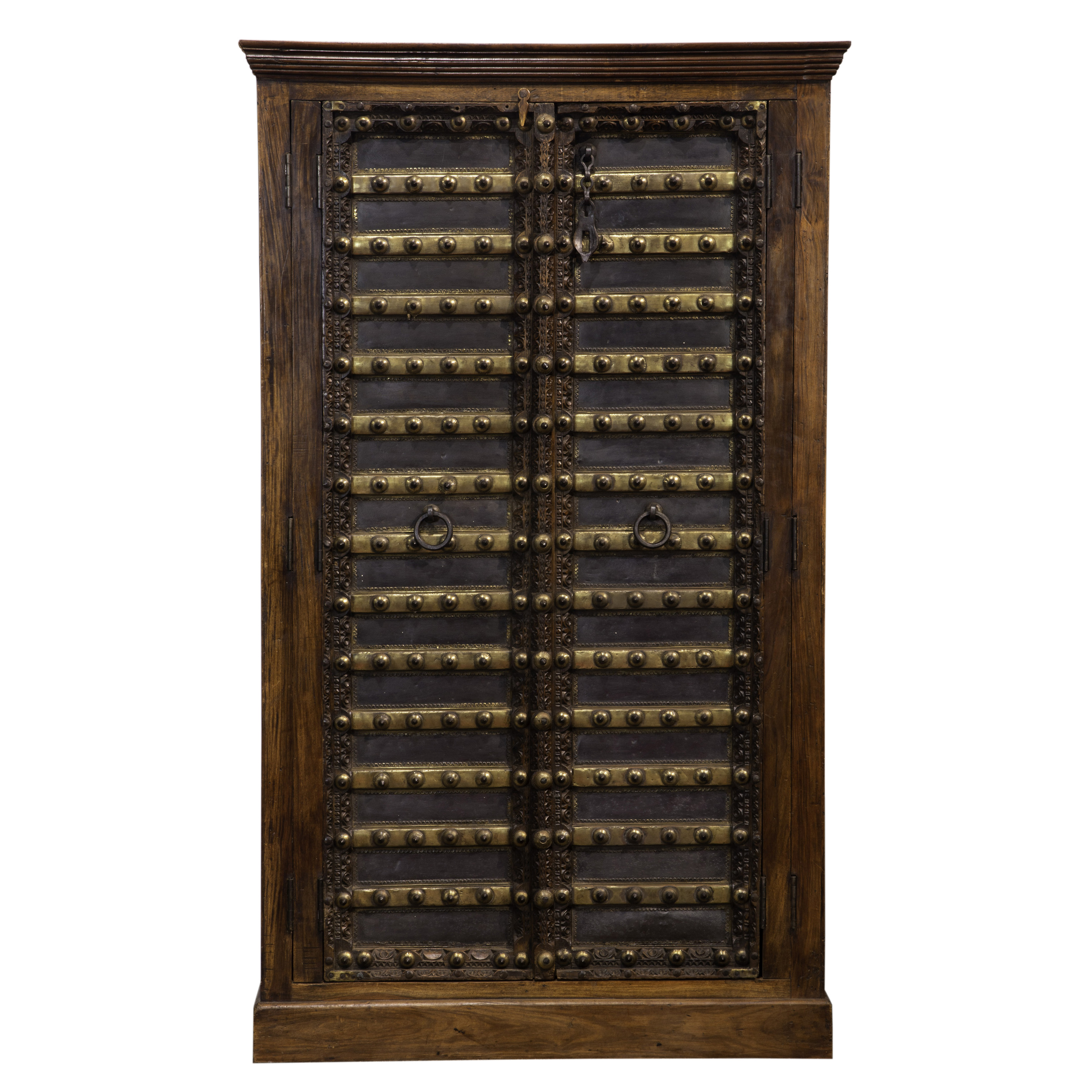 LARGE EXOTIC WOOD ARMOIRE Large