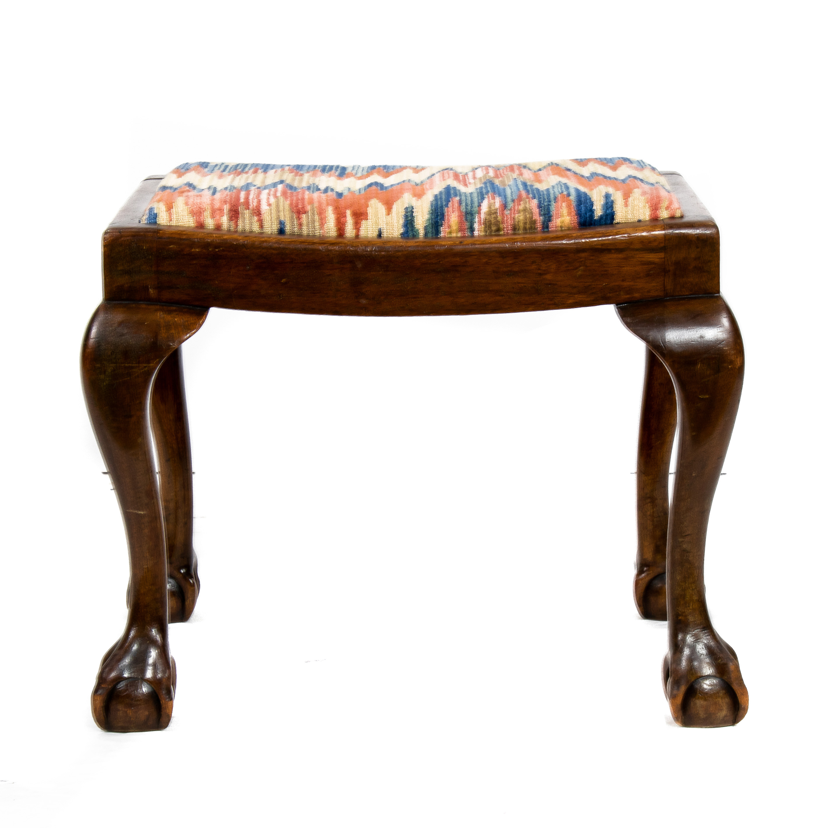 A GEORGE III STYLE FOOTSTOOL A