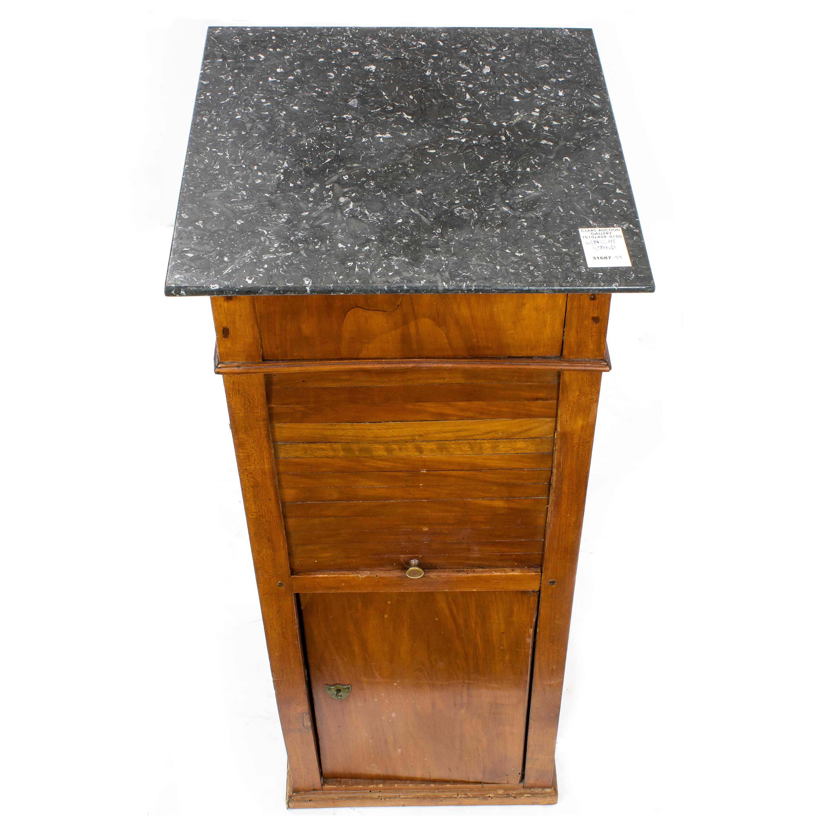 CONTINENTAL MARBLE TOP CABINET 3a4299