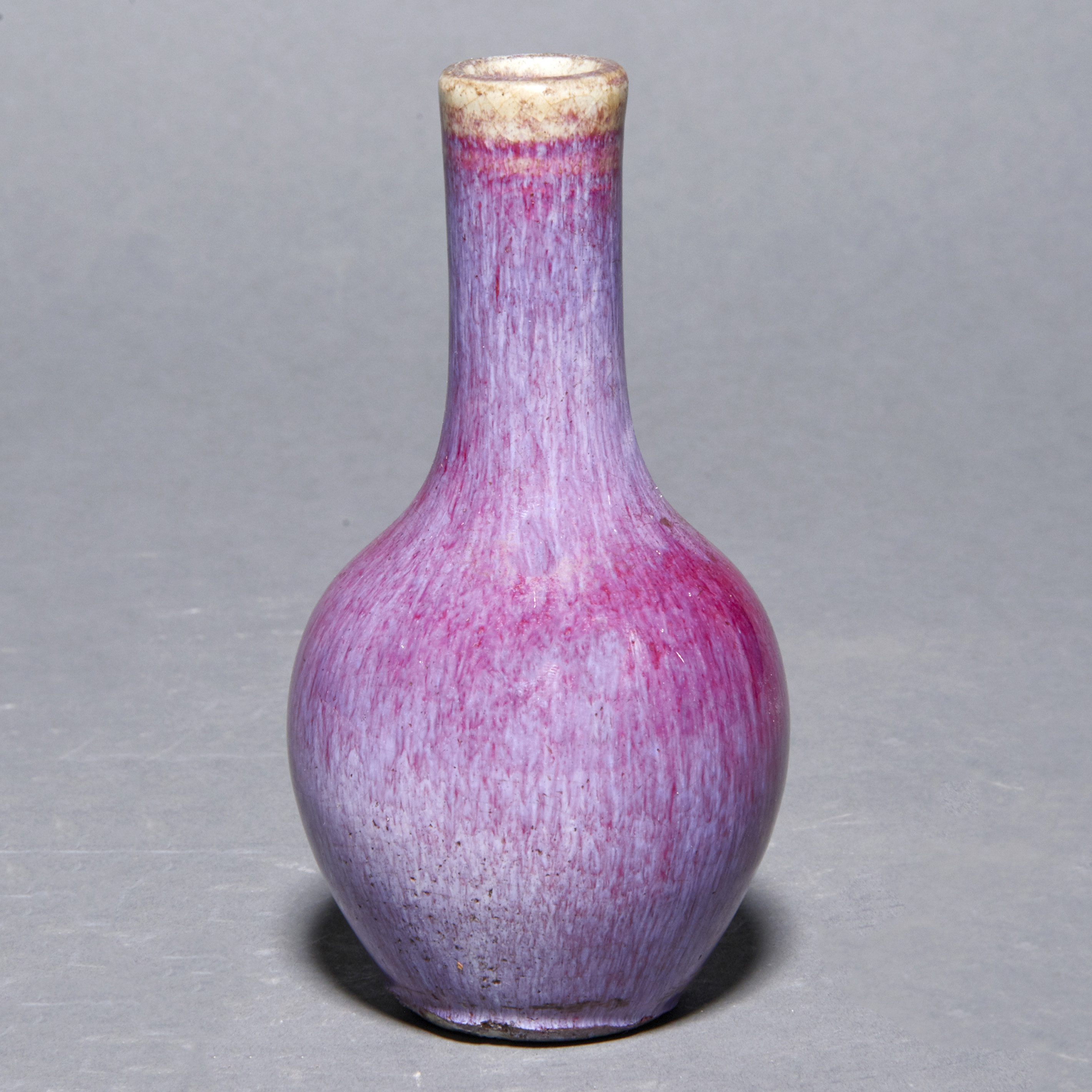 CHINESE FLAMBE GLAZED BOTTLE VASE 3a4315