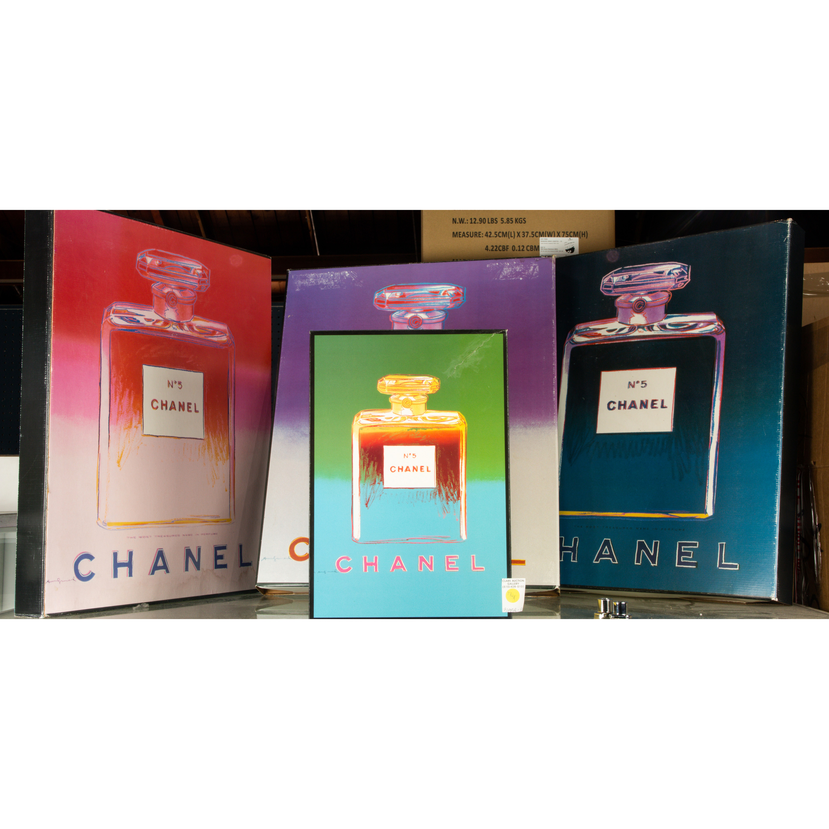 (LOT OF 4) CHANEL NO. 5 (ANDY WARHOL)