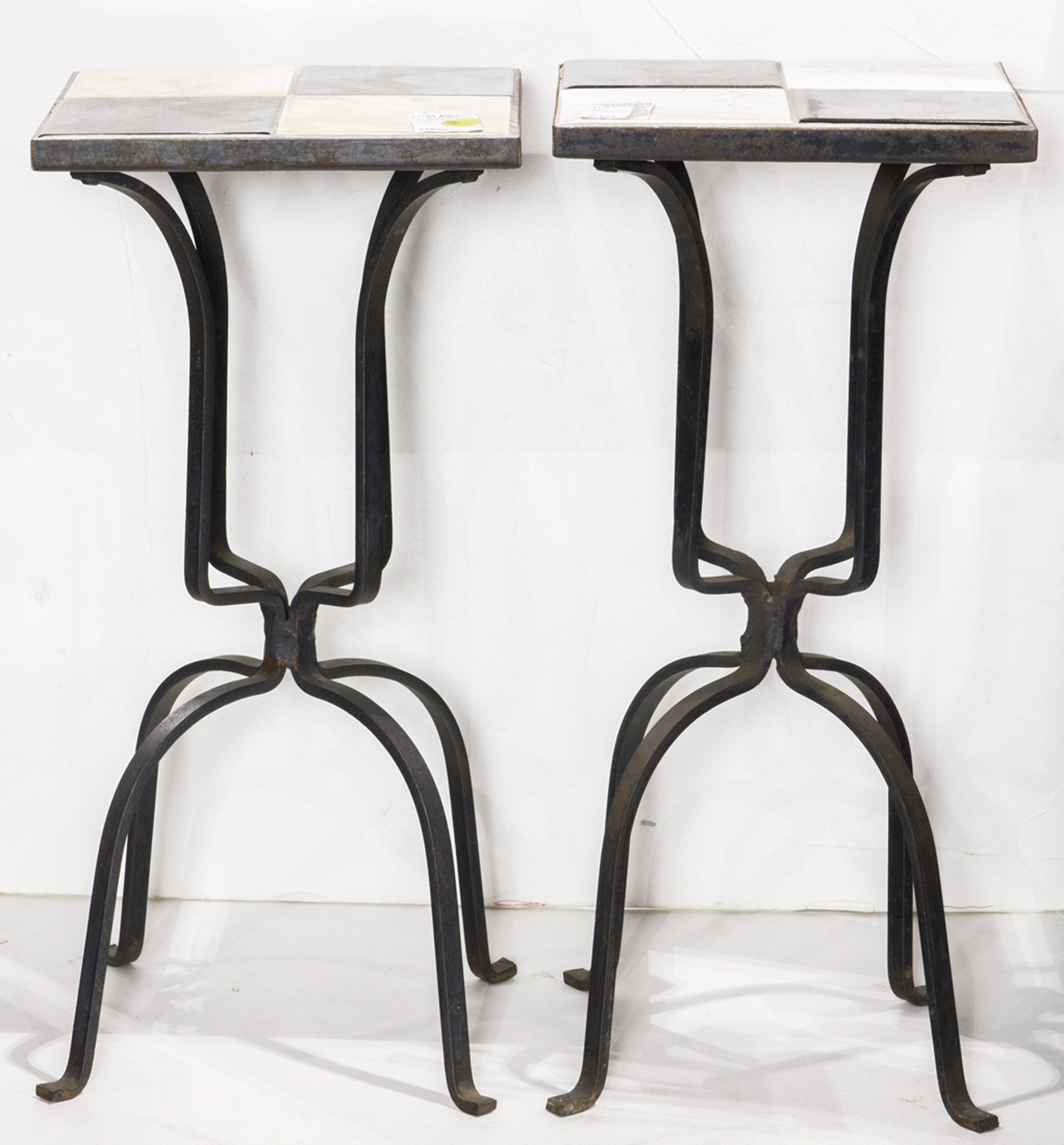 PAIR OF FRENCH STYLE BISTRO TABLES