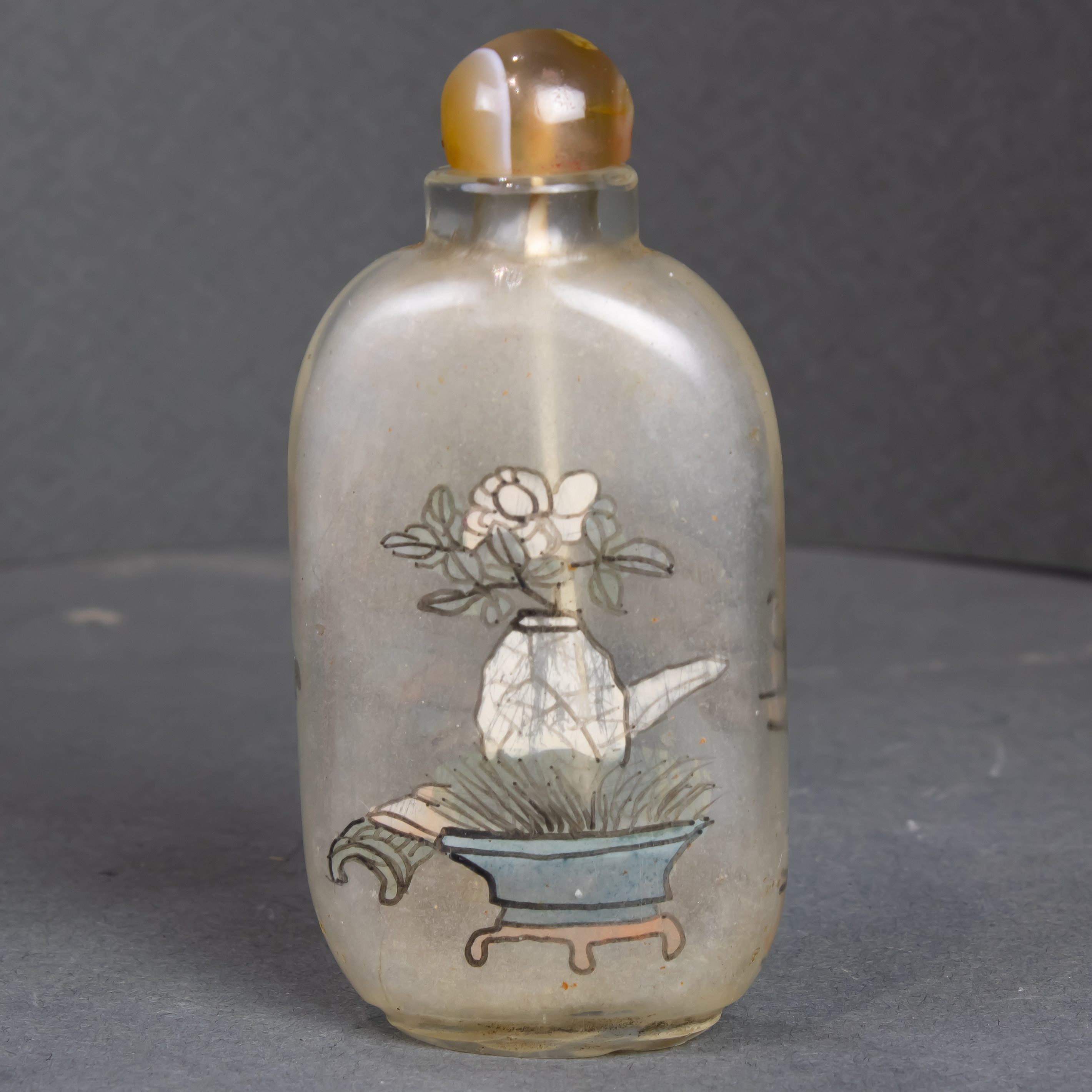 CHINESE REVERSE PAINTED SNUFF BOTTLE
