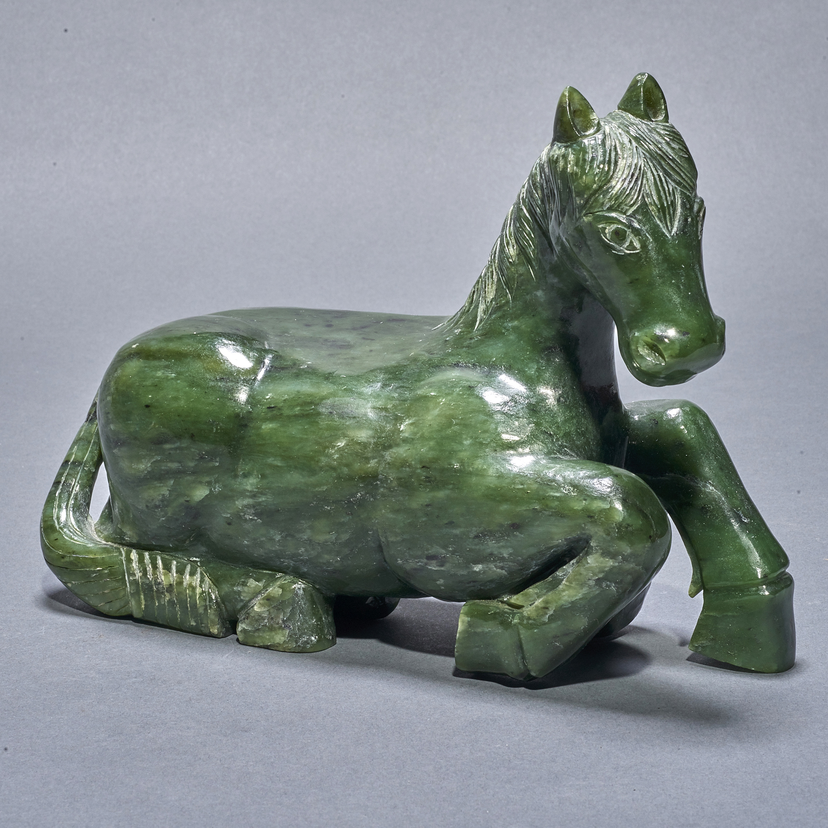 CHINESE JADE CARVING OF A HORSE 3a4513