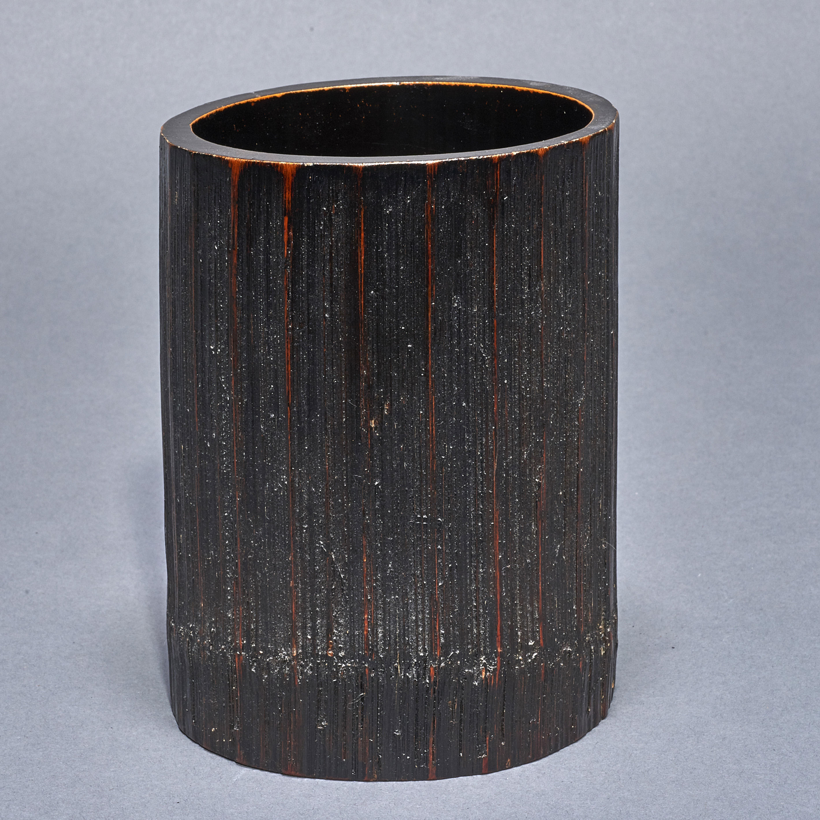 JAPANESE BAMBOO BRUSHPOT Japanese 3a451f